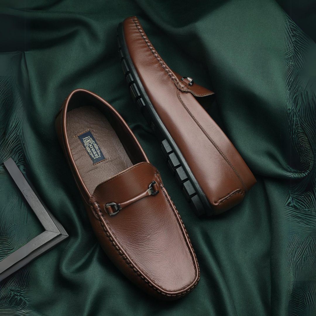 Egoss Leather Casual Loafers For Men