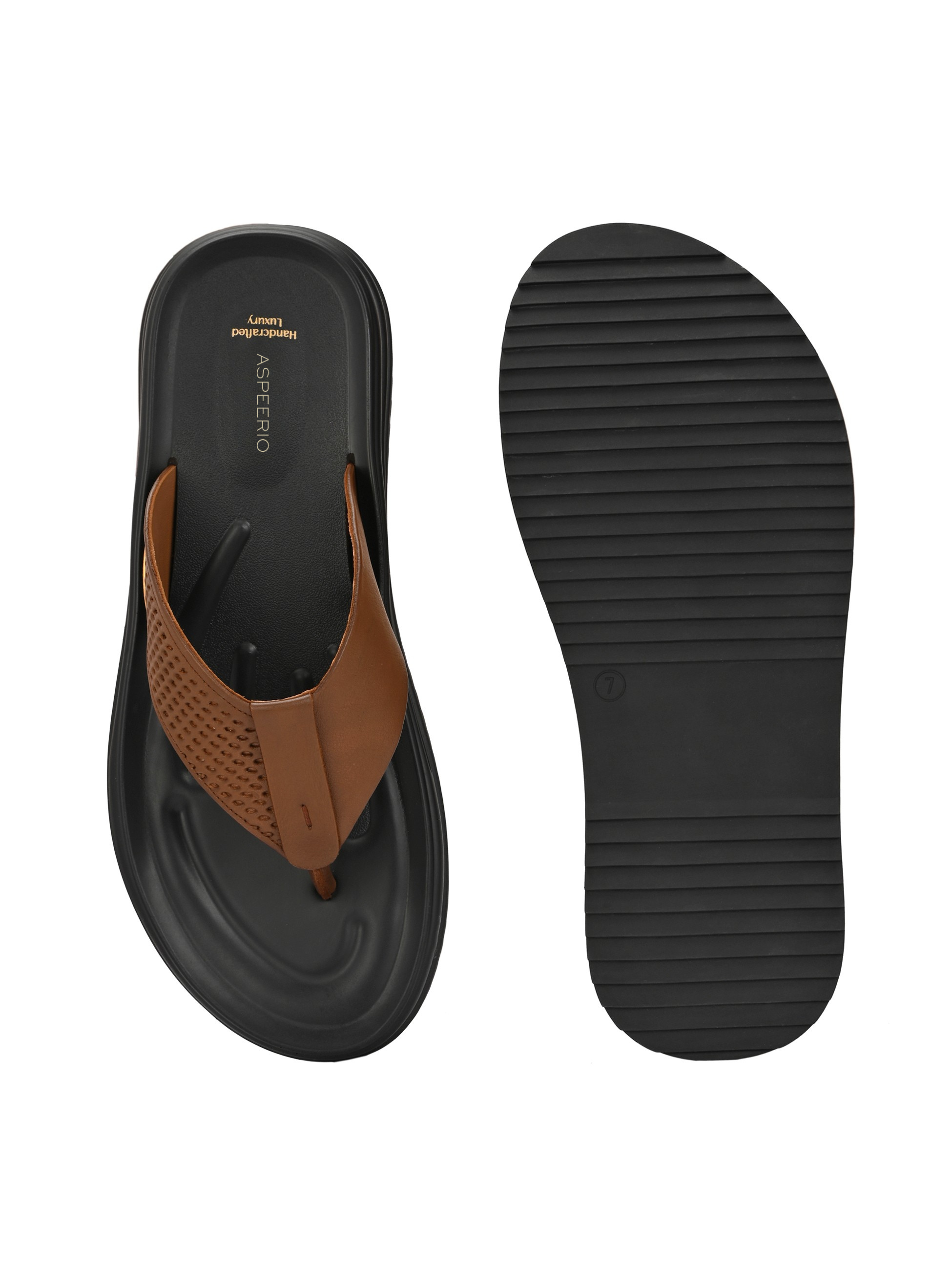 Comet Leather Slippers by Aspeerio