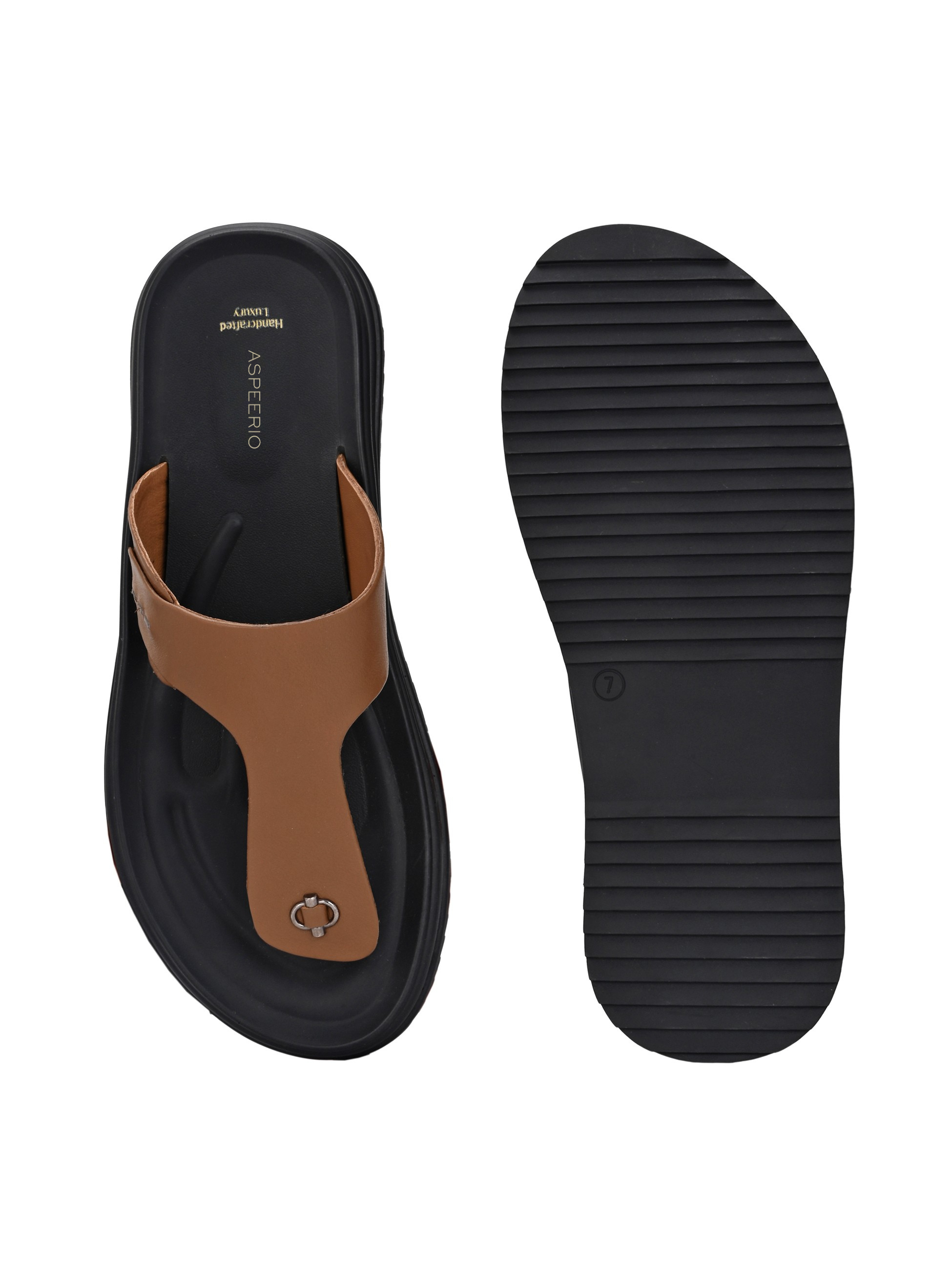 Comet Leather Slippers by Aspeerio