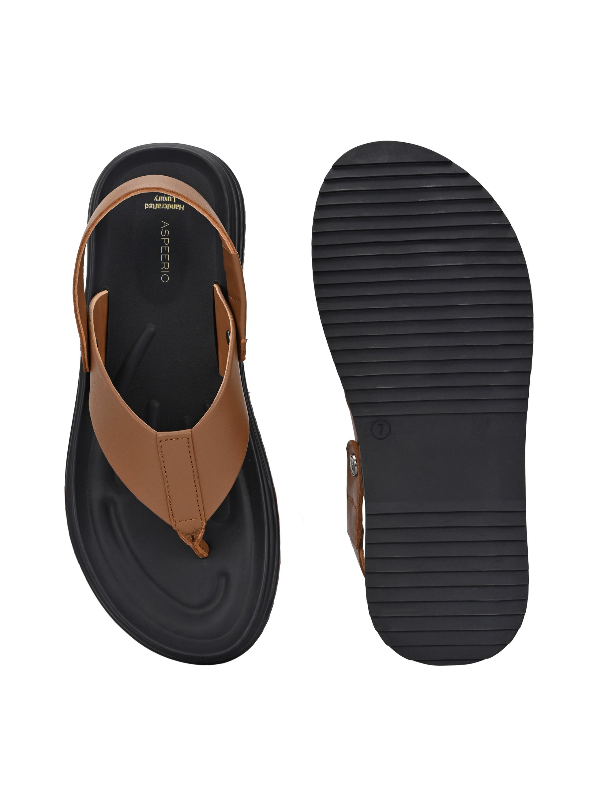 Comet Leather Sandals by Aspeerio