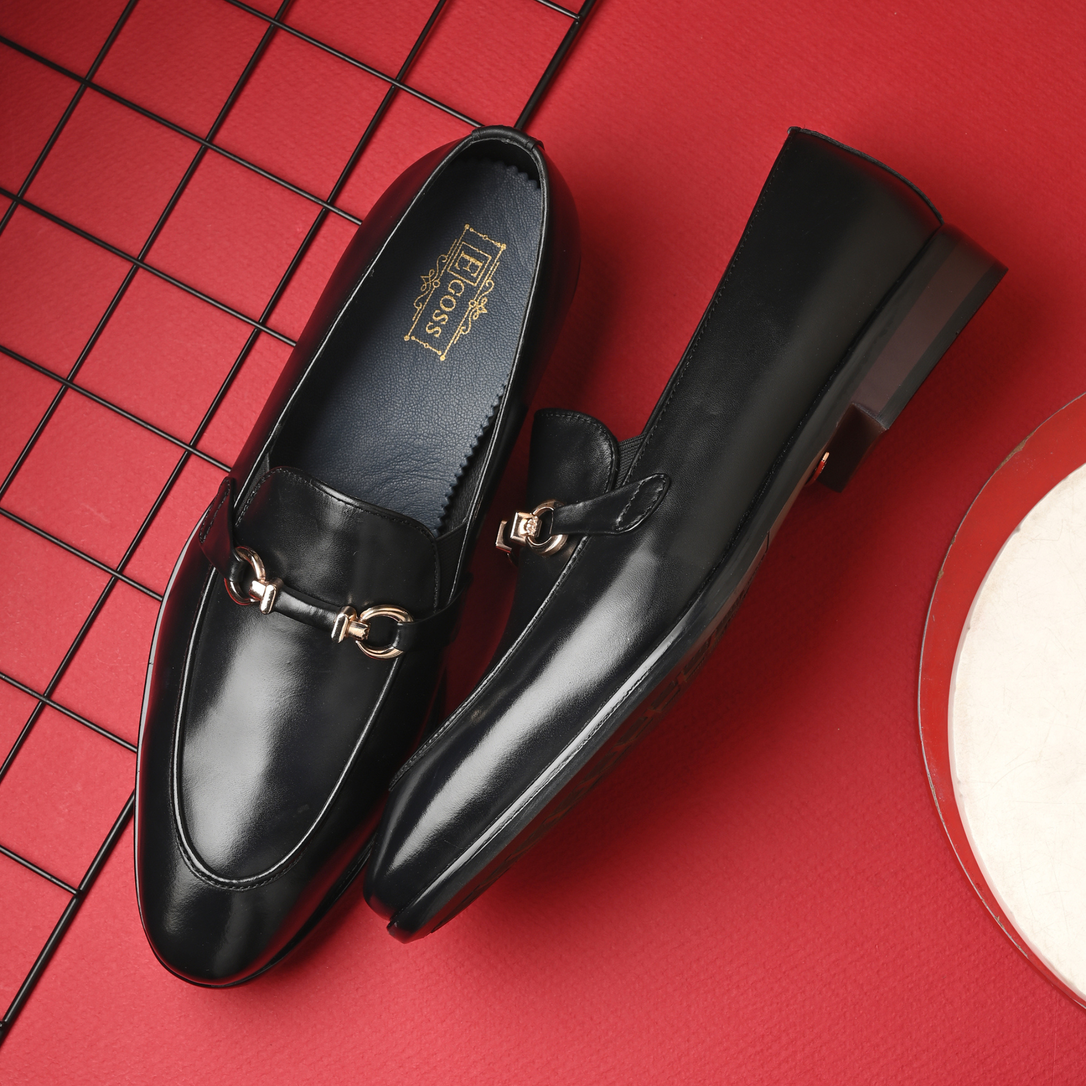 Egoss Platinum Loafers For Men
