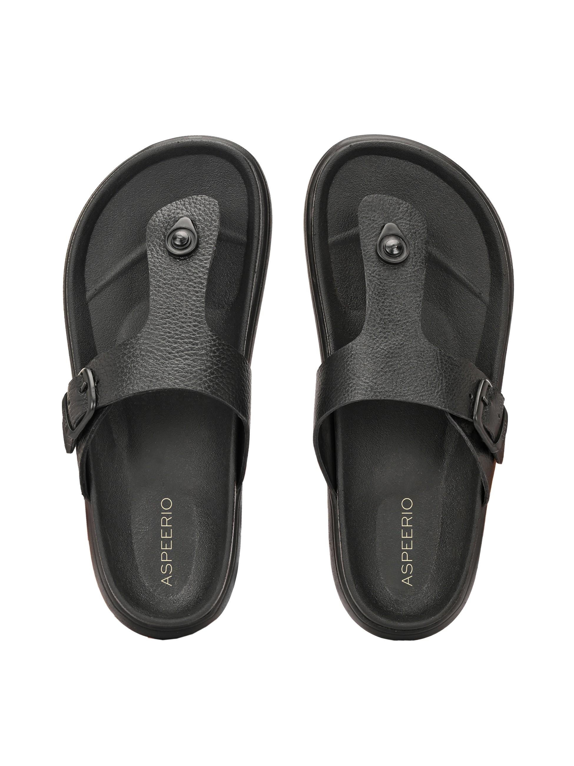 Comet Leather Slippers by Aspeerio