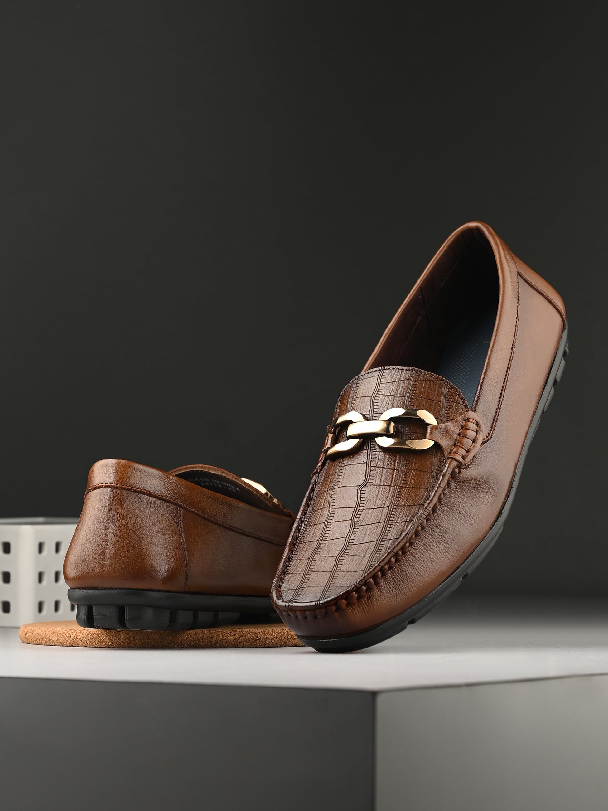 Egoss Printed Loafers For Men