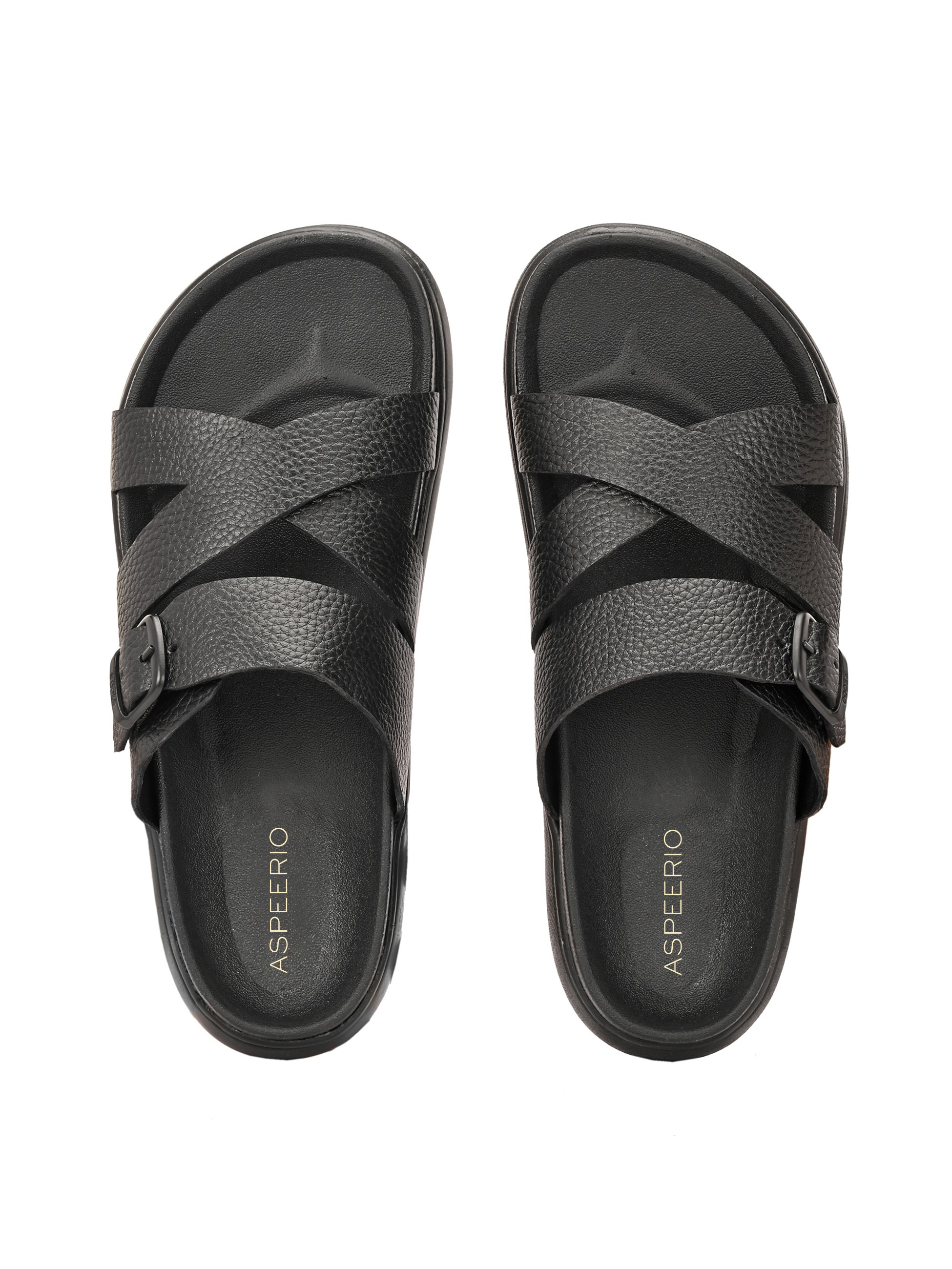 Comet Leather Slippers by Aspeerio