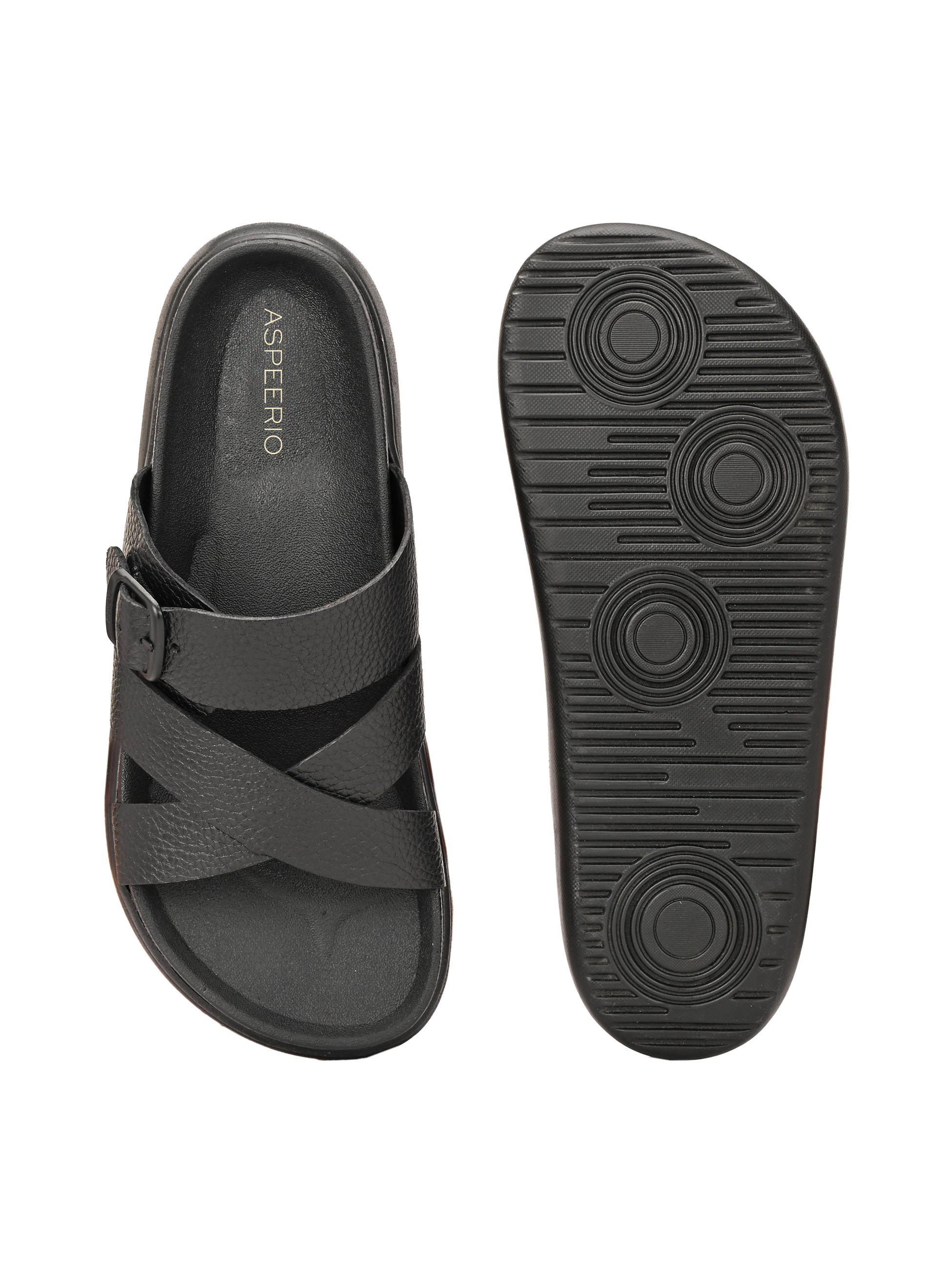 Comet Leather Slippers by Aspeerio