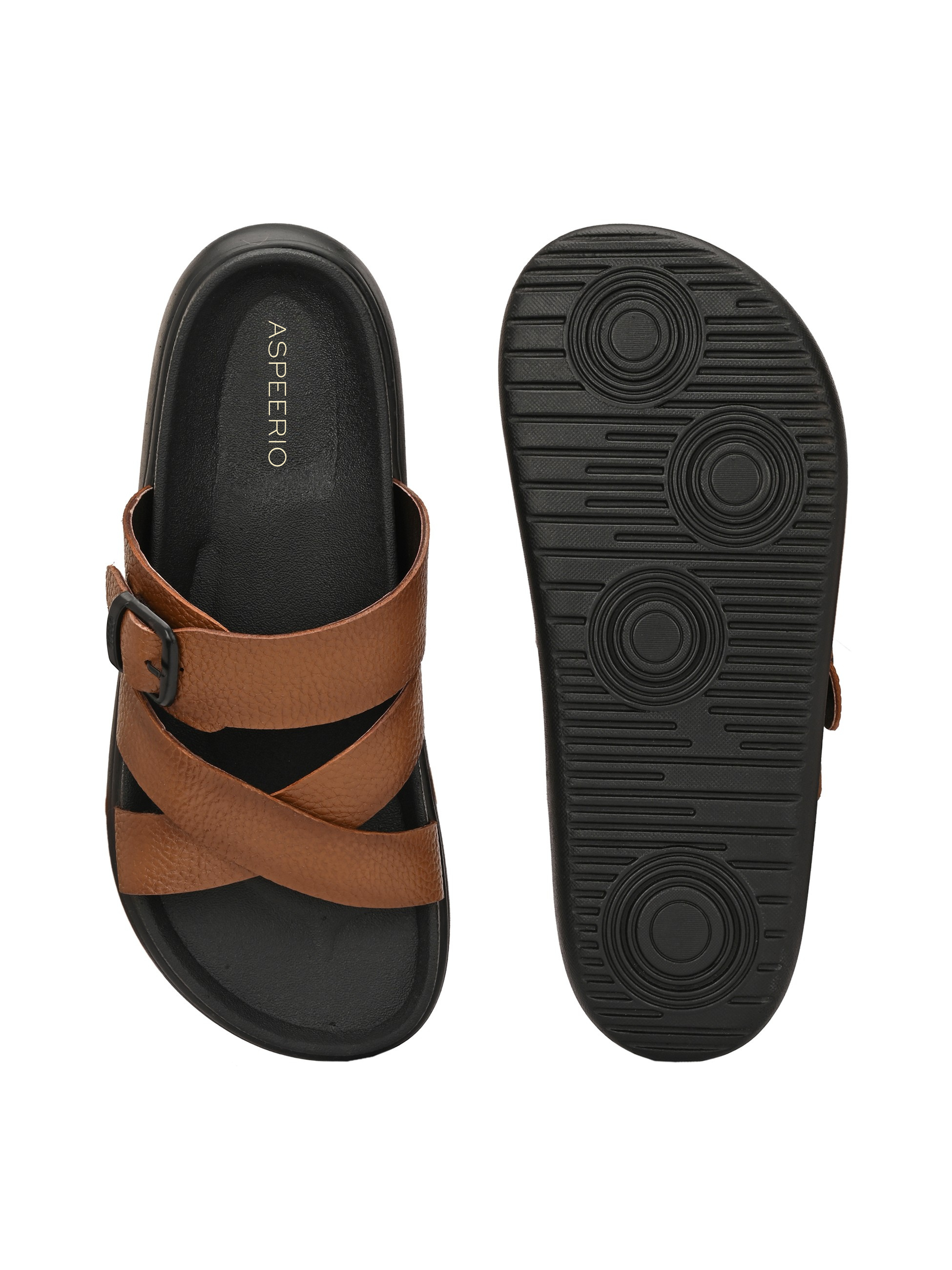 Comet Leather Slippers by Aspeerio
