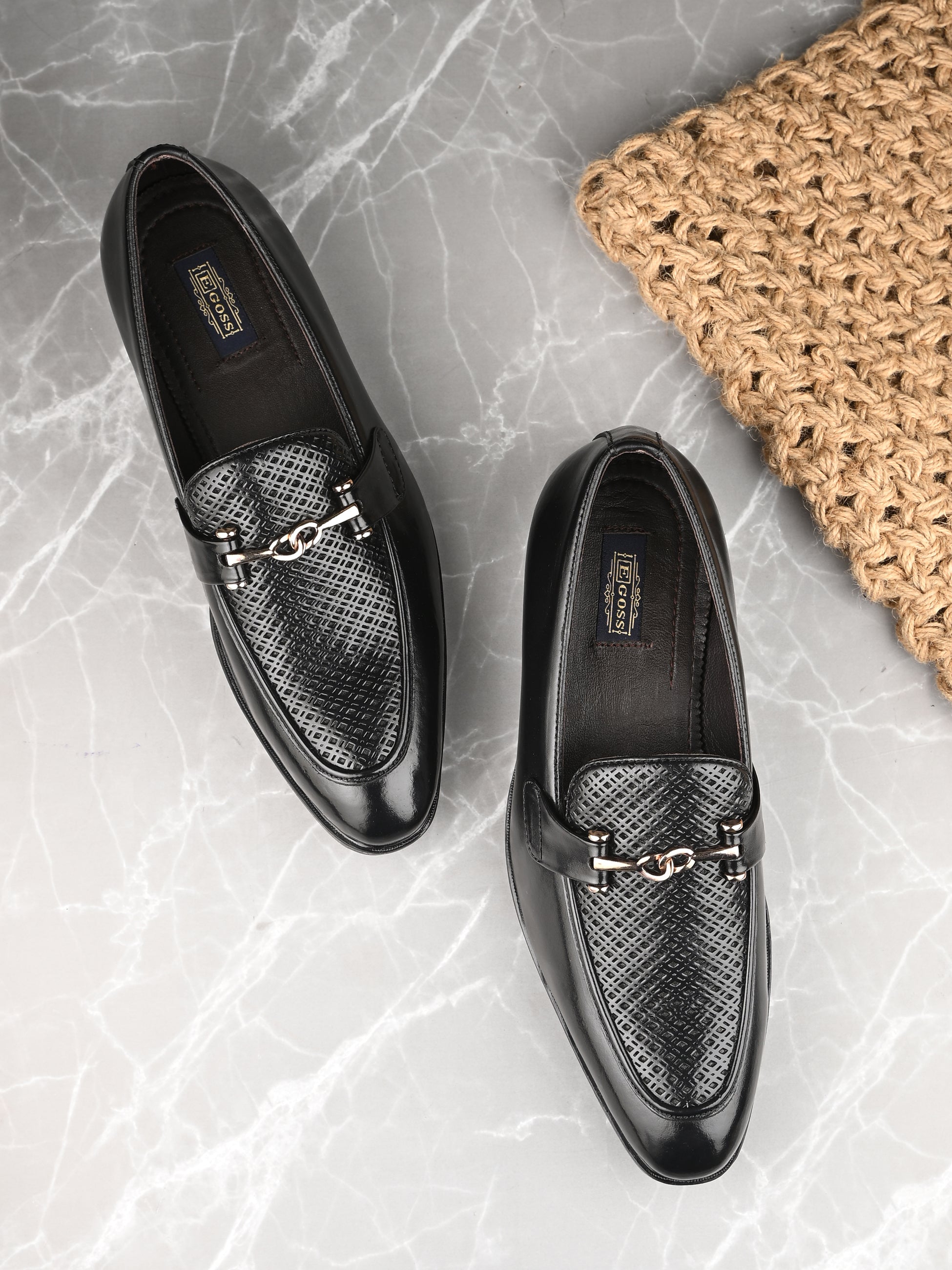 Buckled Formal Loafers For Men by Egoss