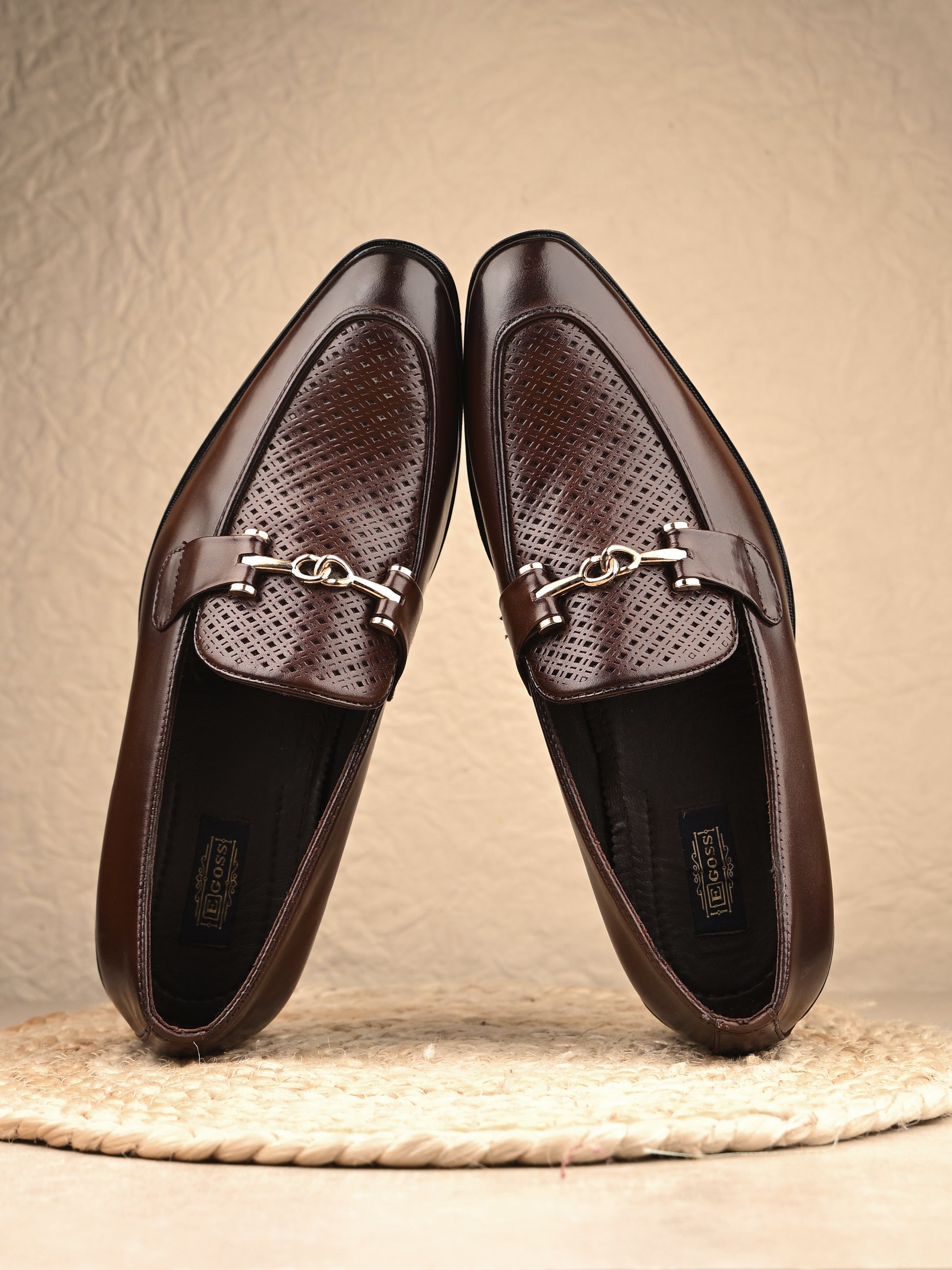 Buckled Formal Loafers For Men by Egoss