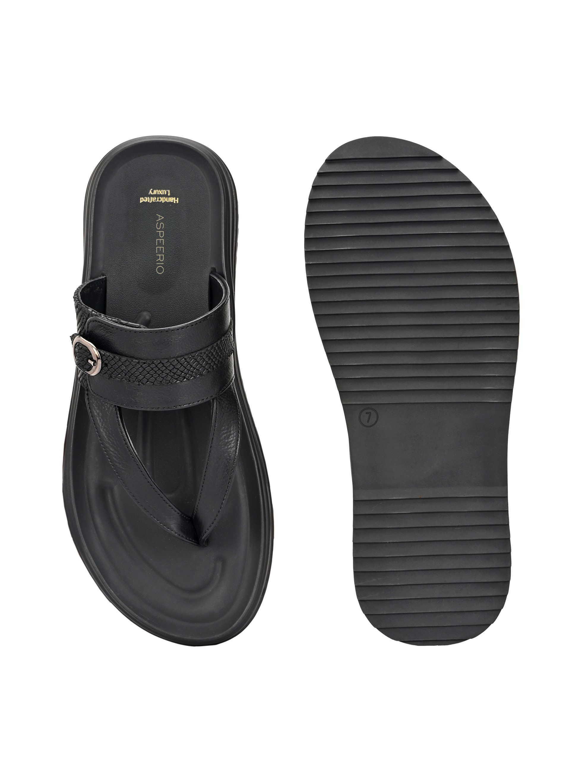 Comet Leather Slippers by Aspeerio