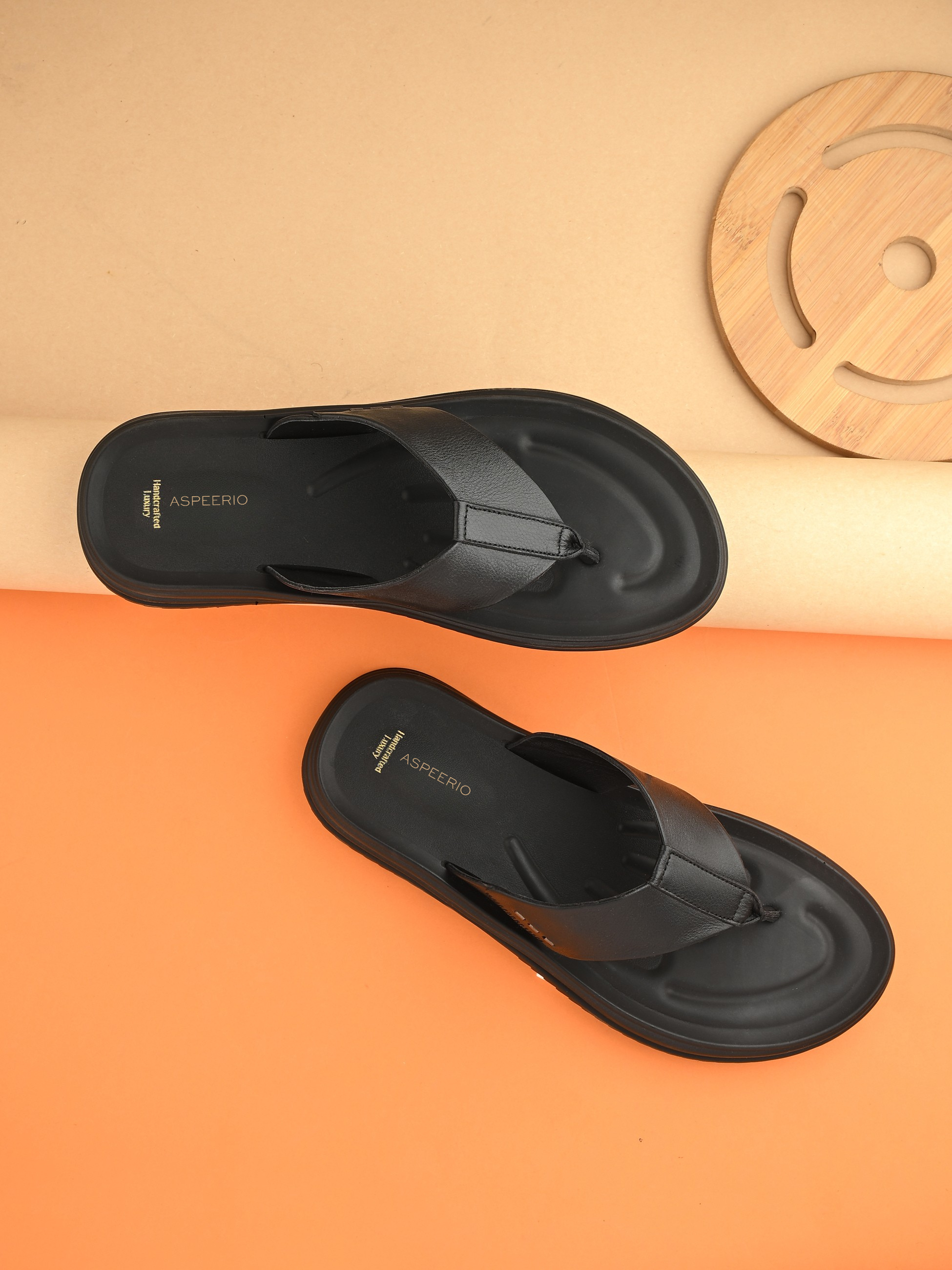 Comet Leather Slippers by Aspeerio