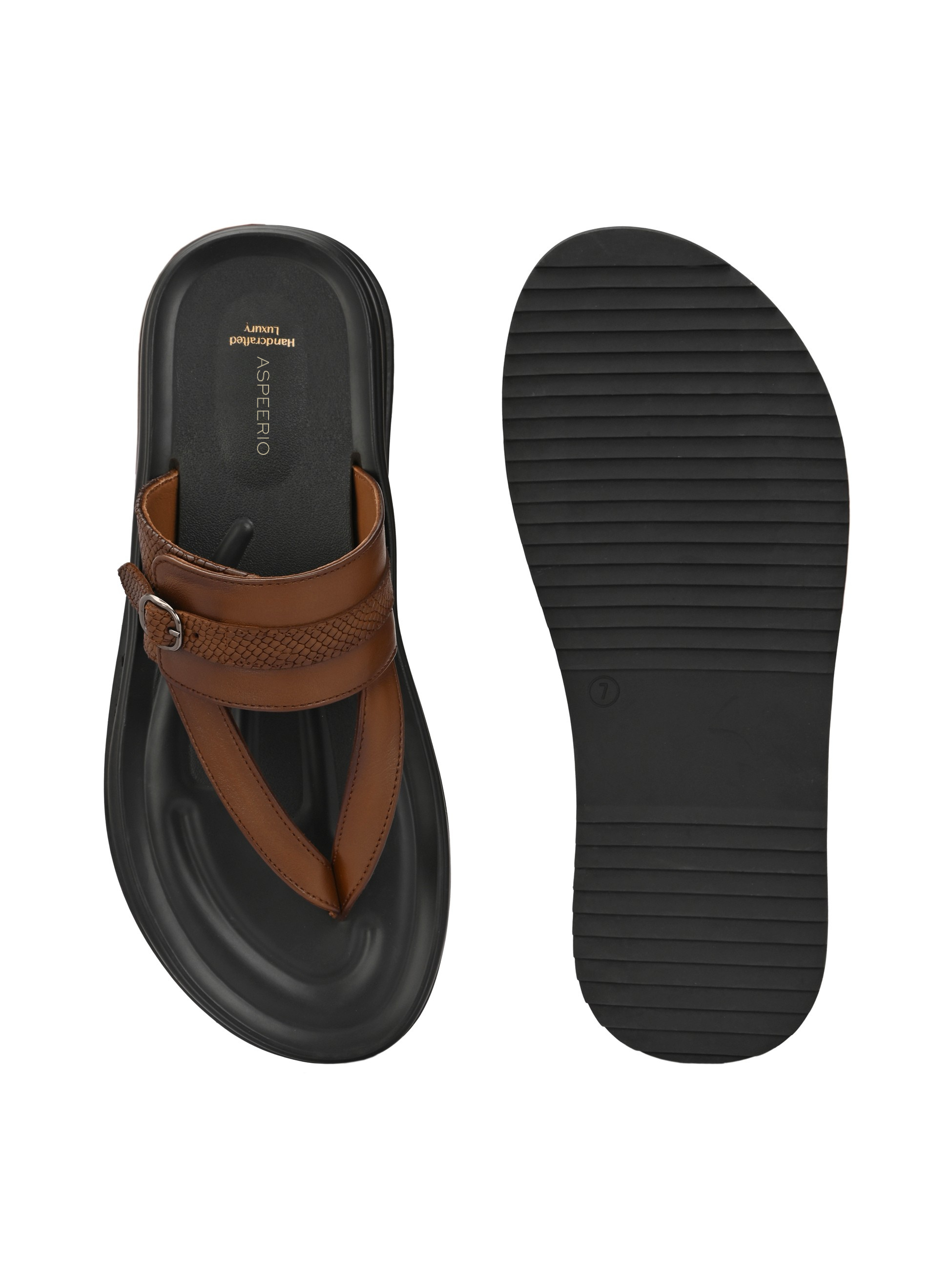 Comet Leather Slippers by Aspeerio