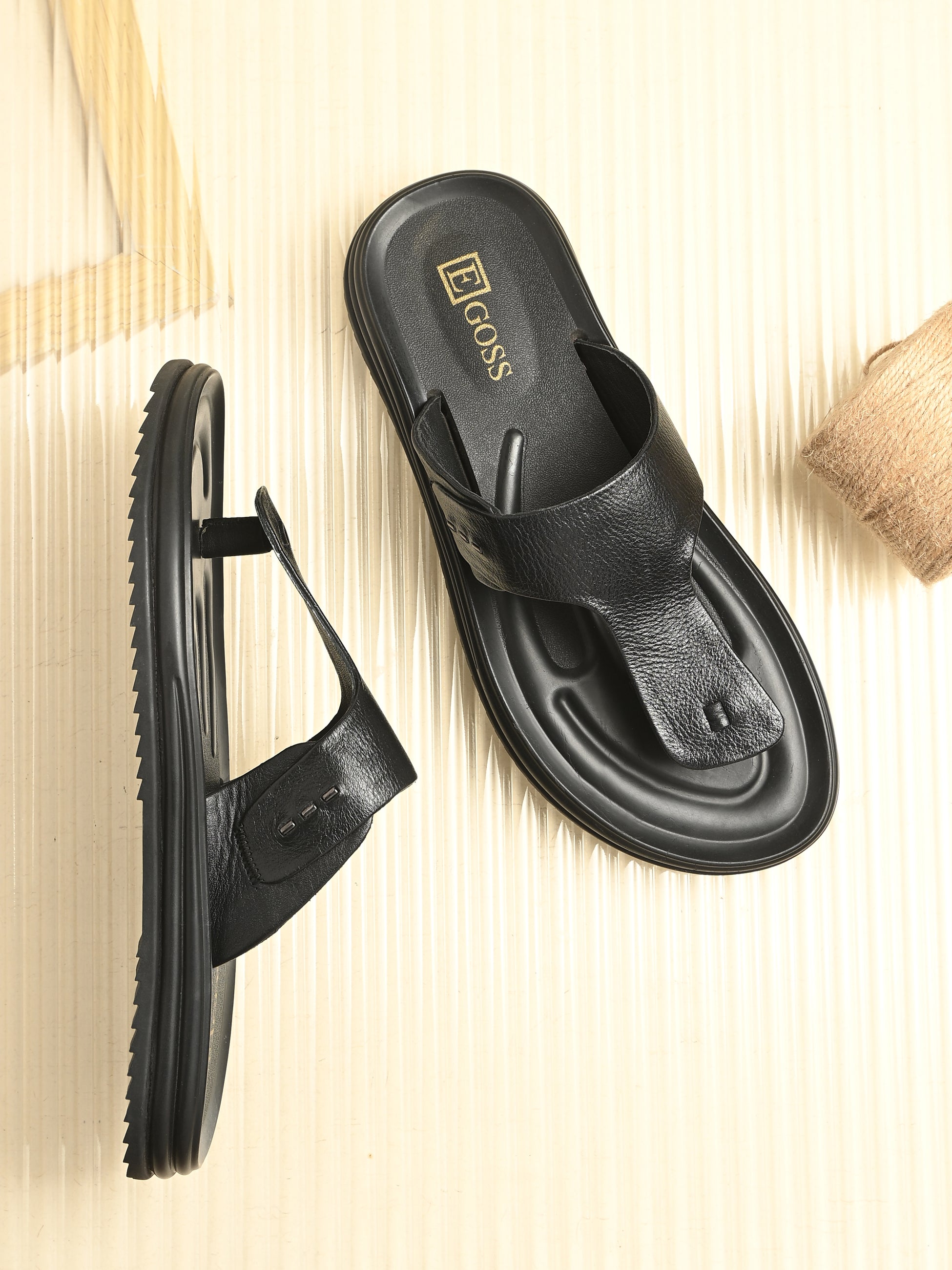 Comet Leather Slippers by Aspeerio