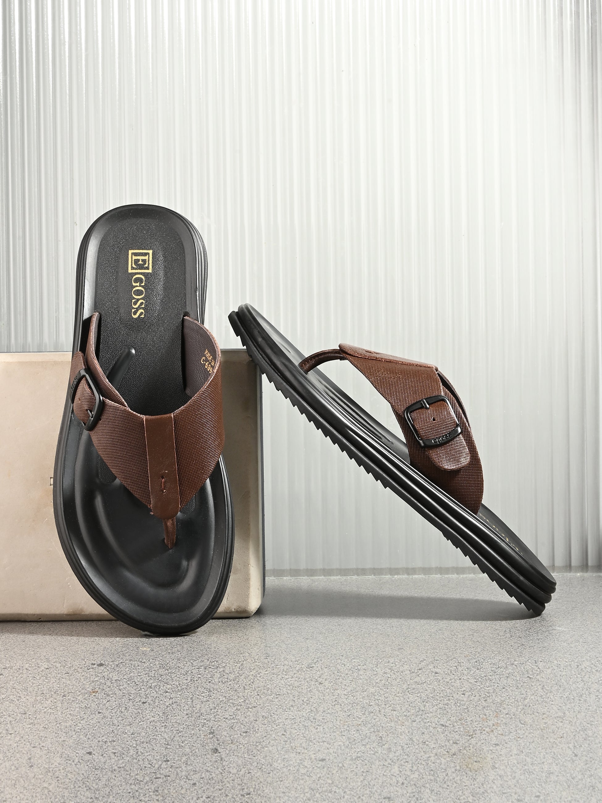 Comet Leather Slippers by Aspeerio