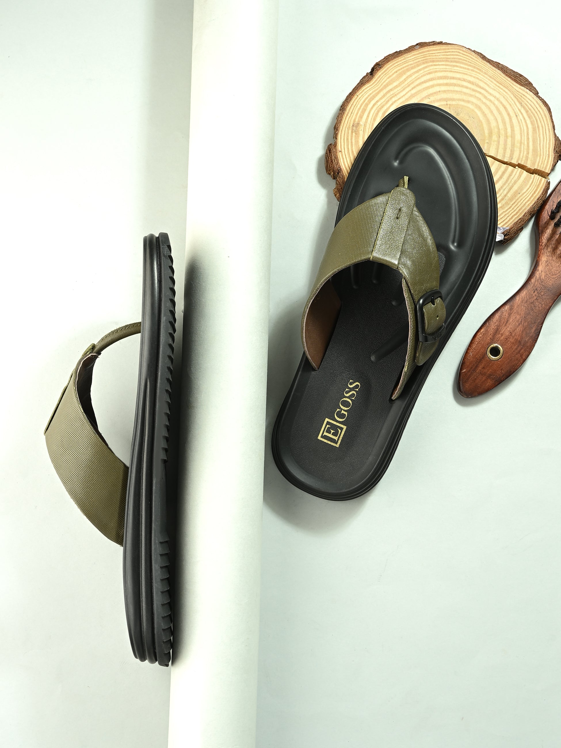 Comet Leather Slippers by Aspeerio
