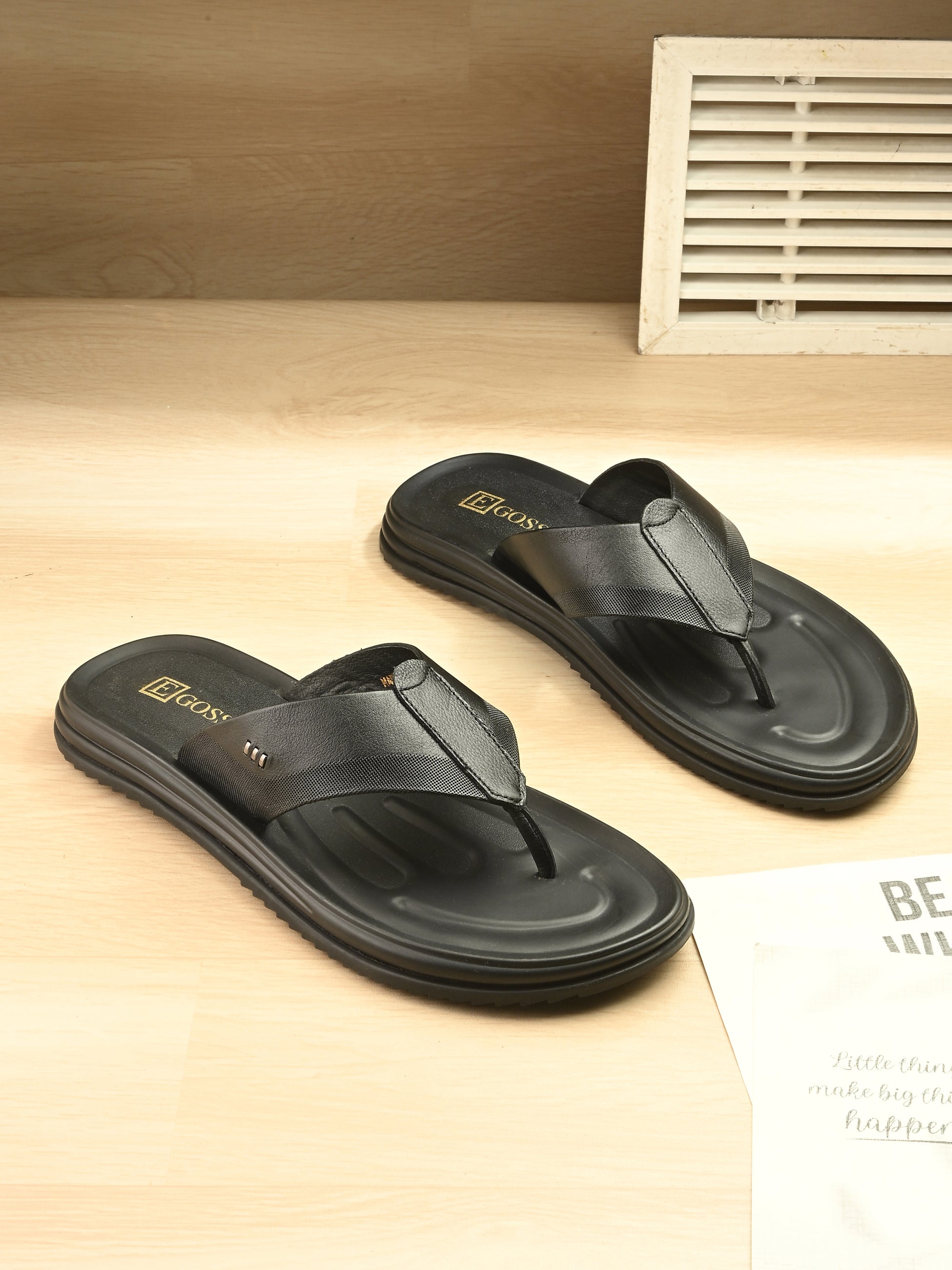 Comet Leather Slippers by Aspeerio