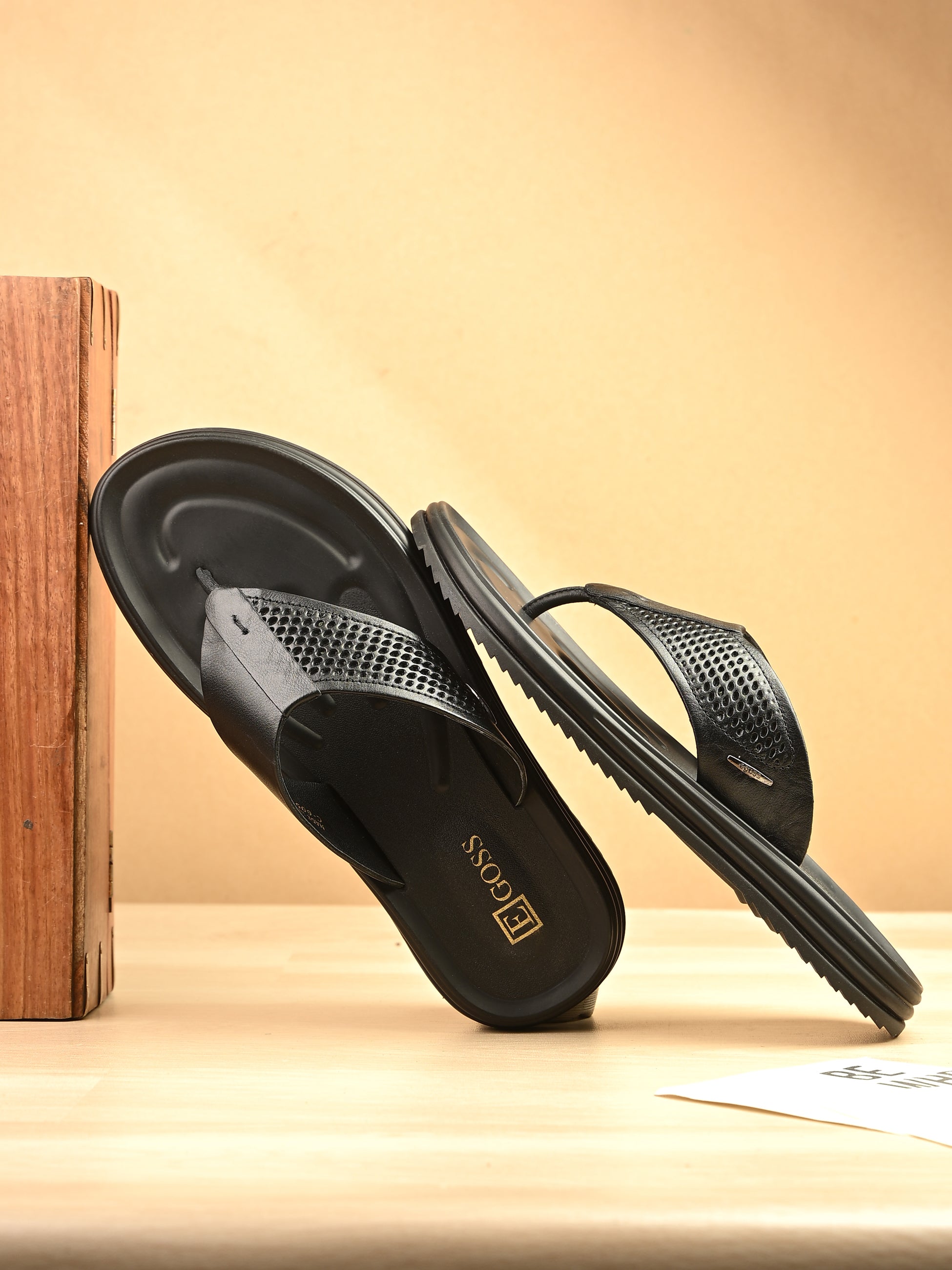 Comet Leather Slippers by Aspeerio