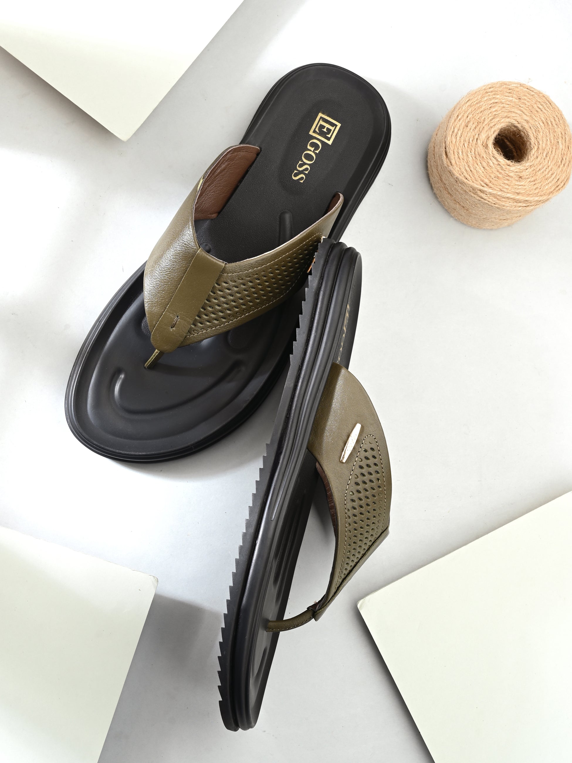 Comet Leather Slippers by Aspeerio