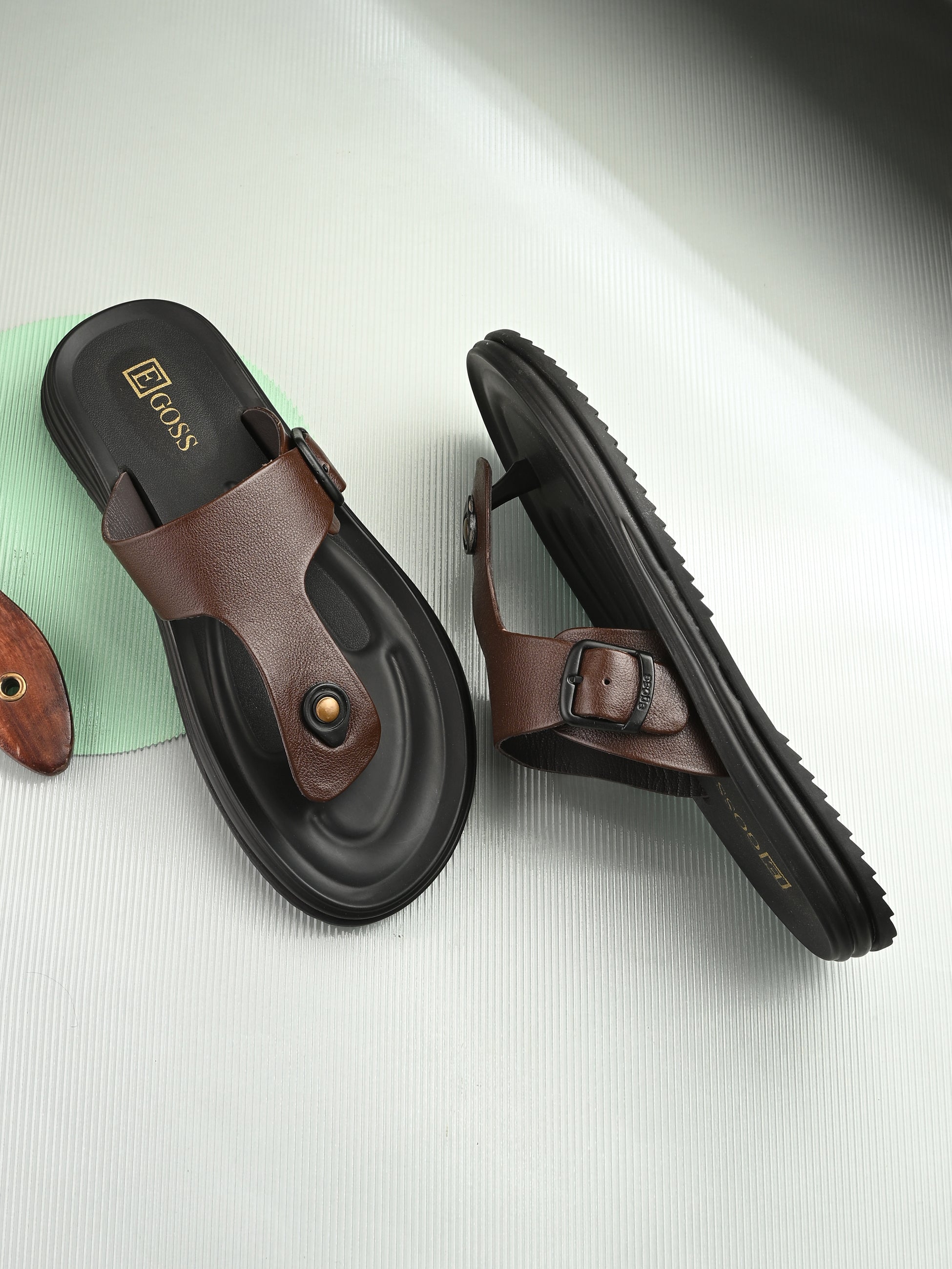 Comet Leather Slippers by Aspeerio