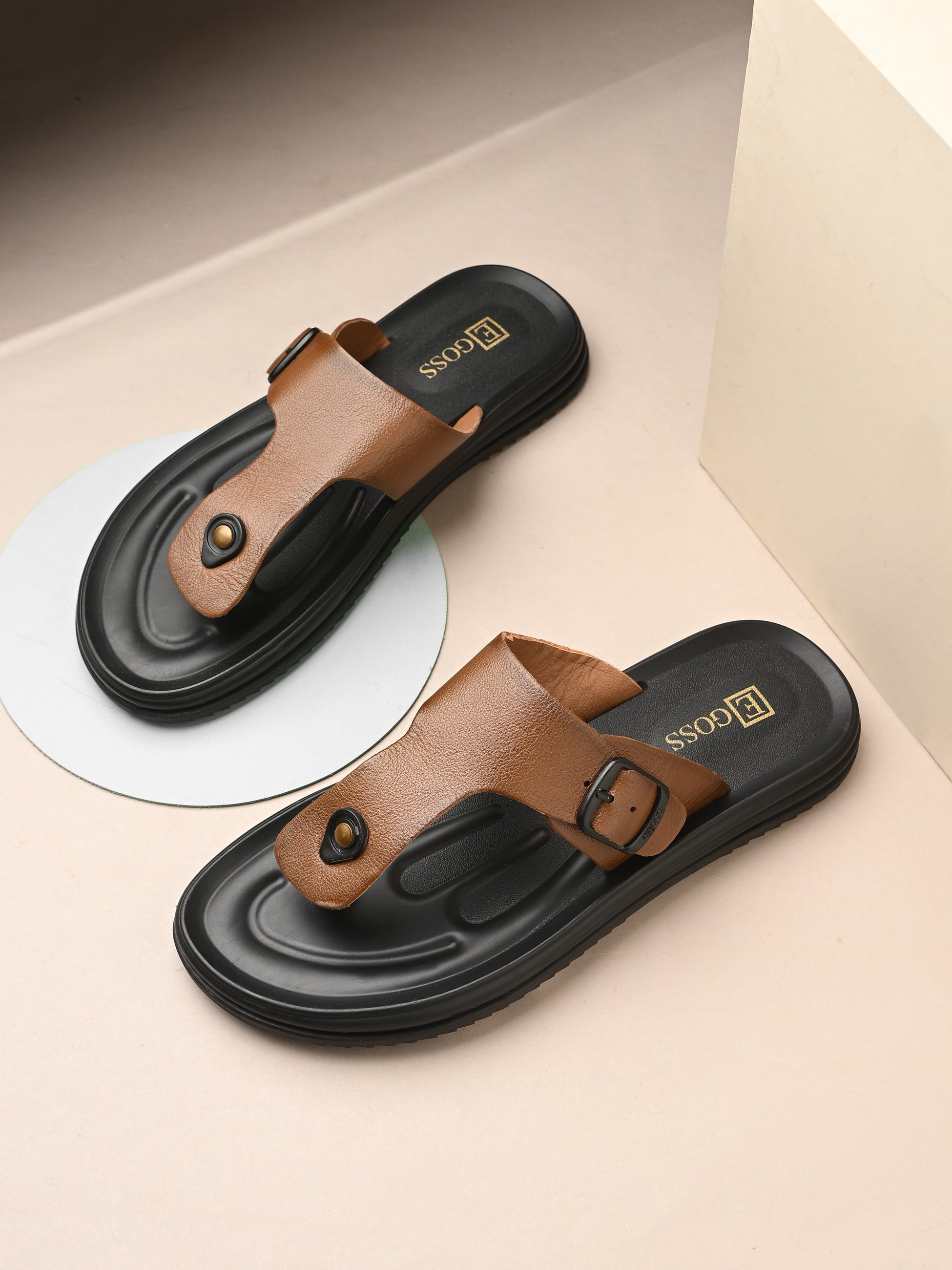 Comet Leather Slippers by Aspeerio
