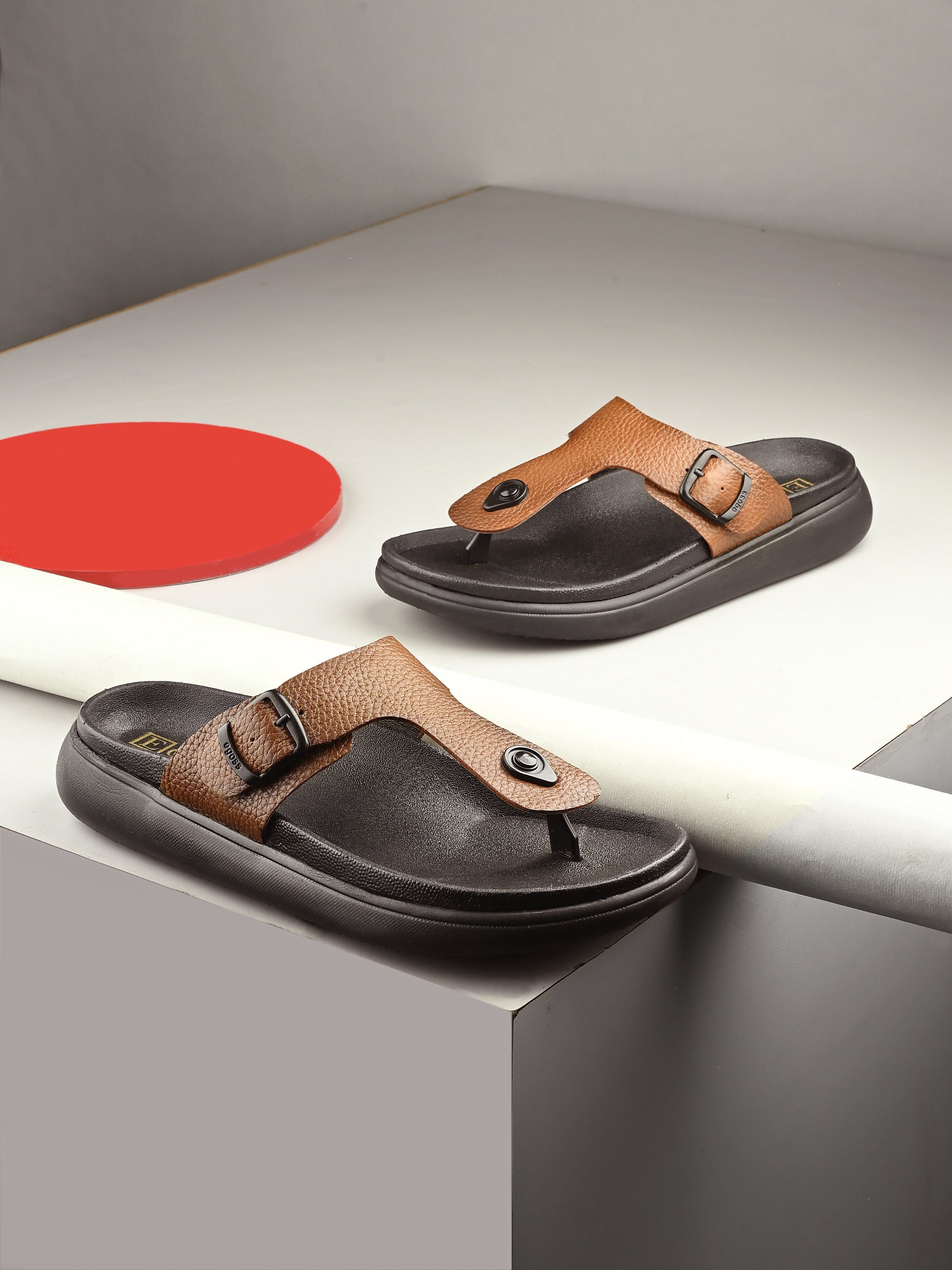 Comet Leather Slippers by Aspeerio