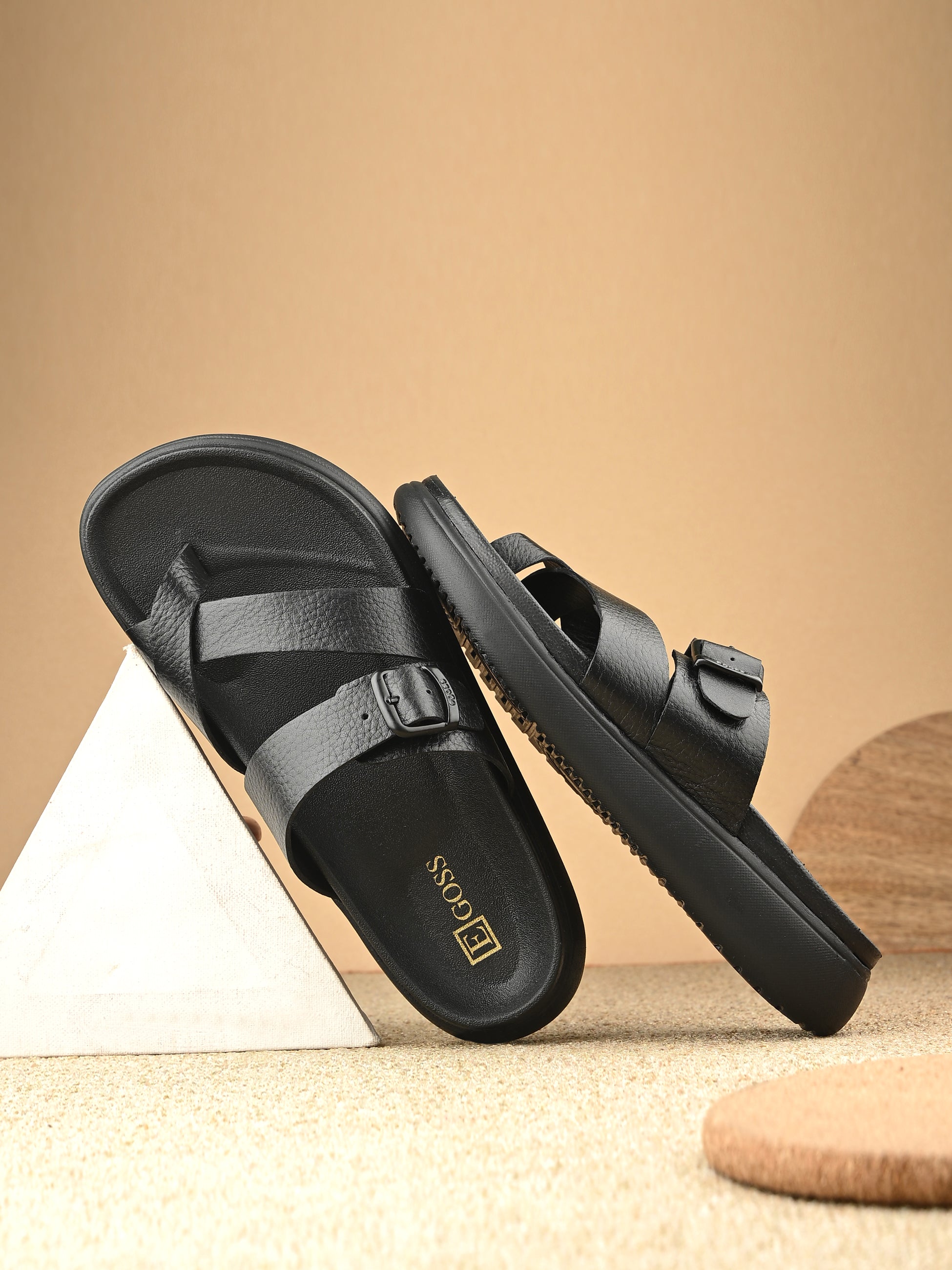 Comet Leather Slippers by Aspeerio