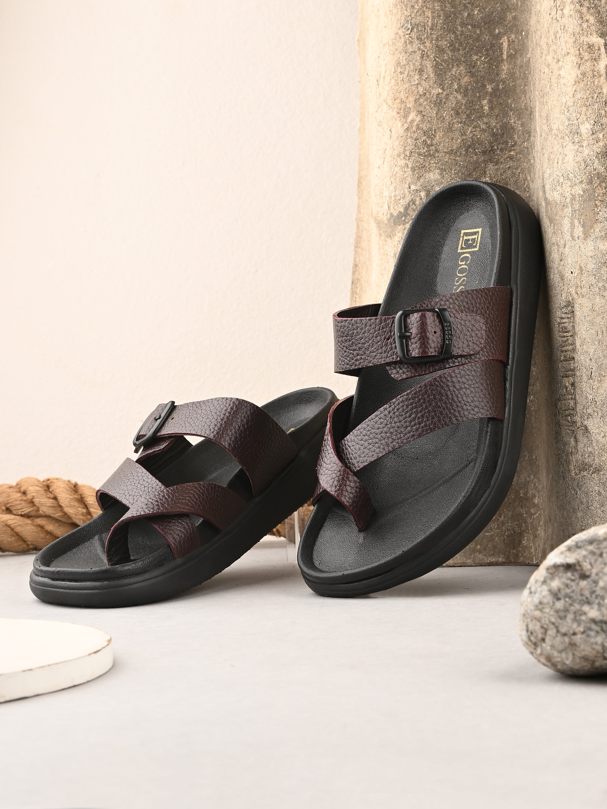 Comet Leather Slippers by Aspeerio