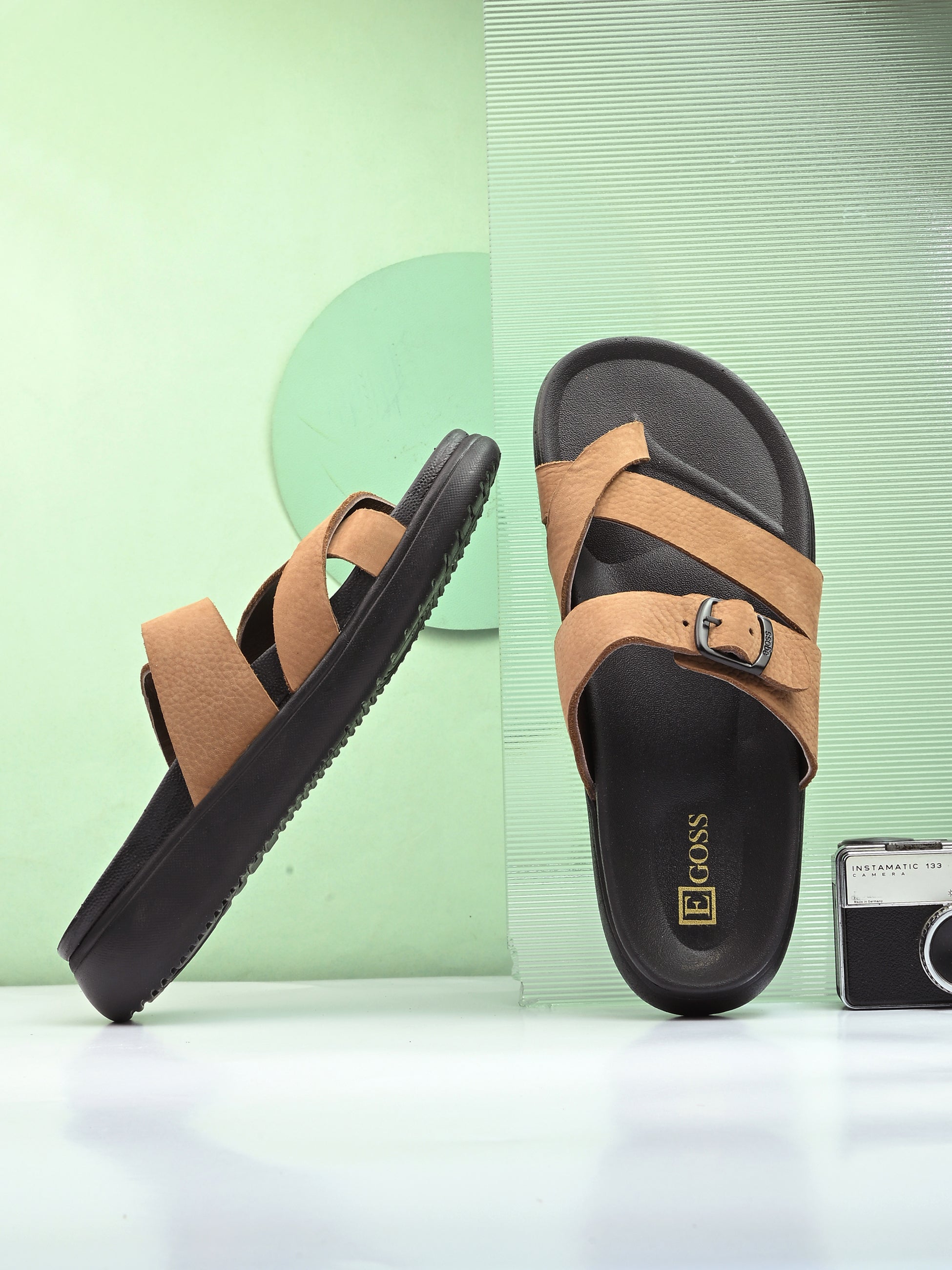 Comet Leather Slippers by Aspeerio