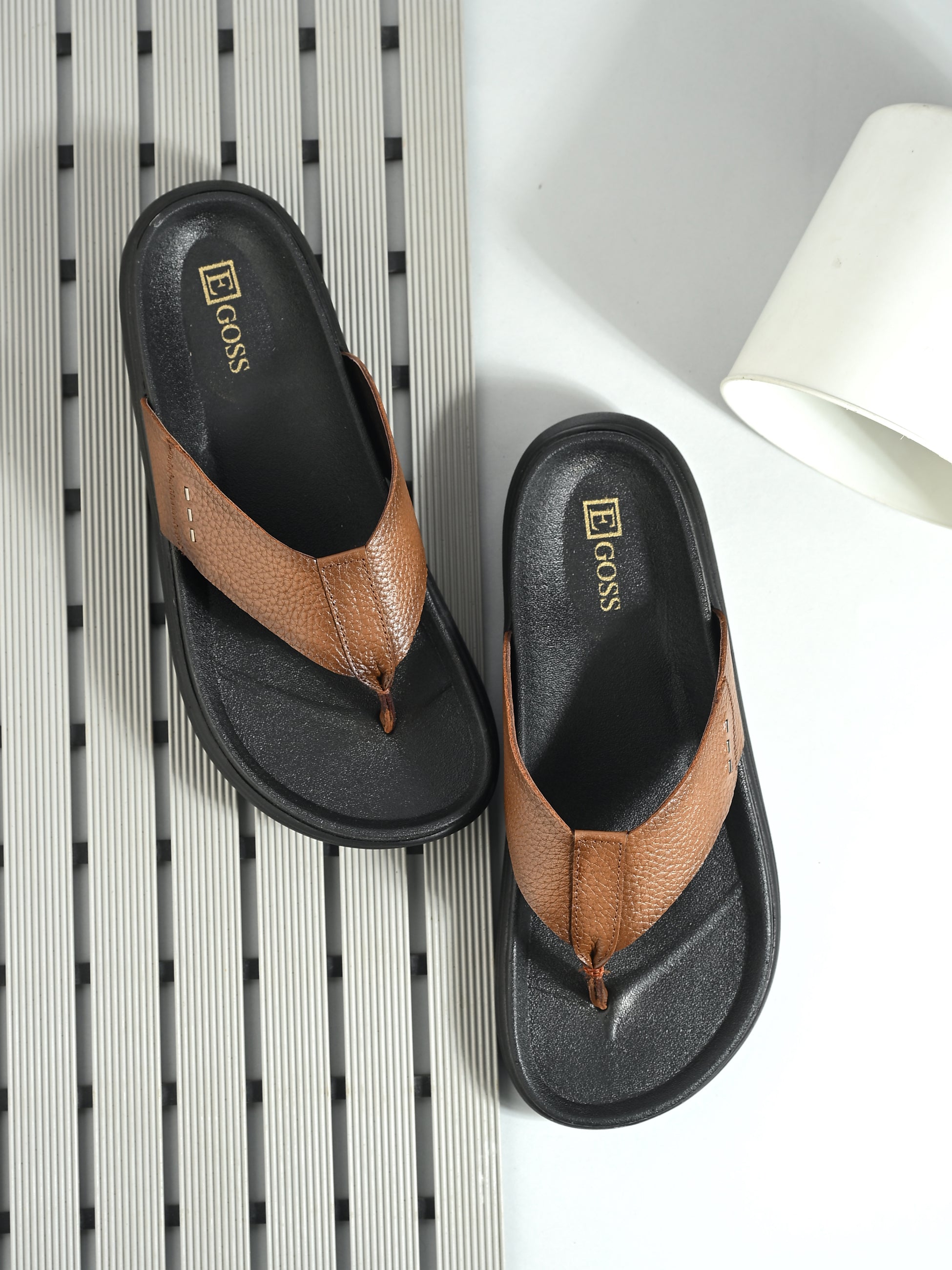 Comet Leather Slippers by Aspeerio