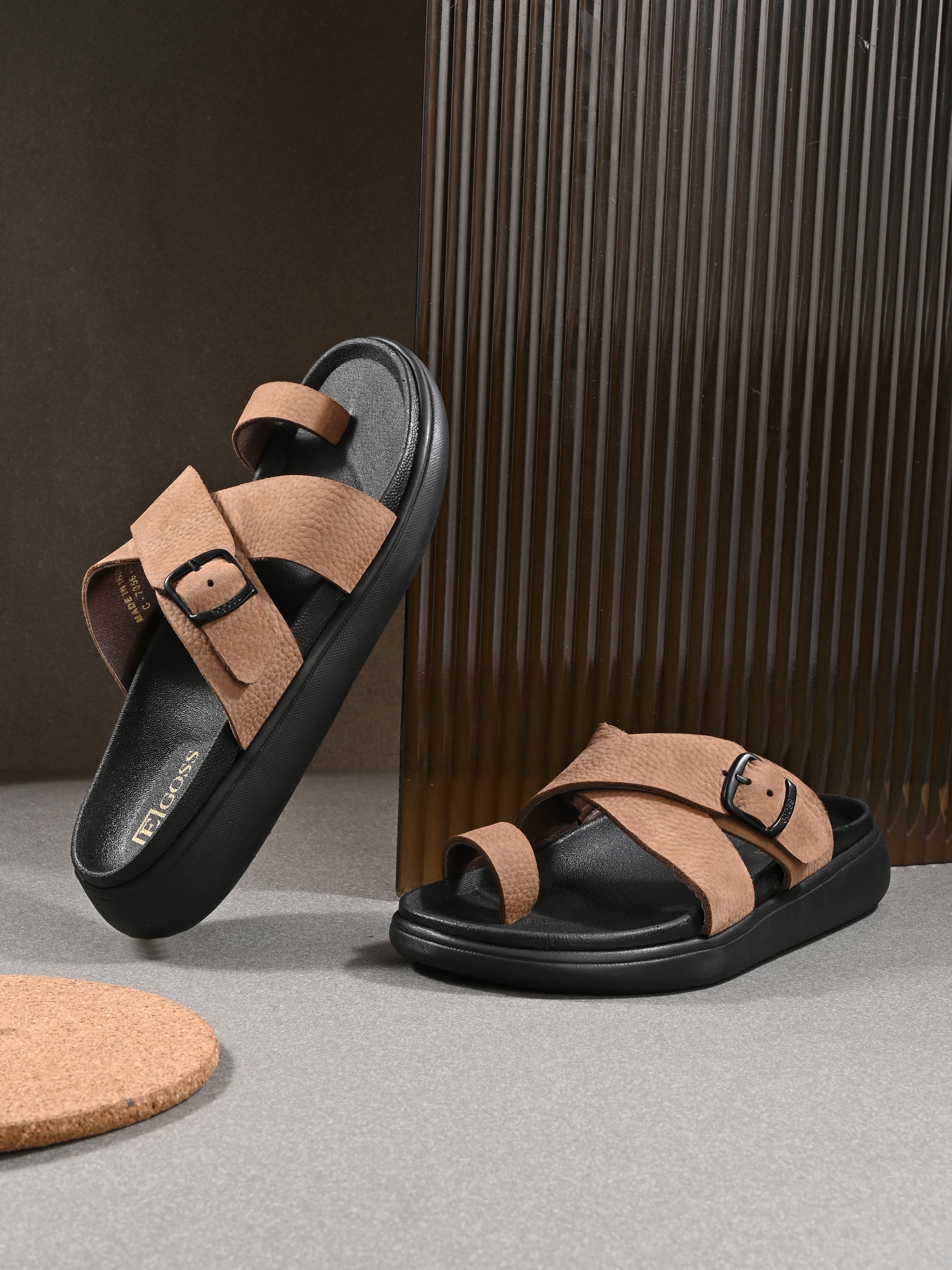 Comet Leather Slippers by Aspeerio