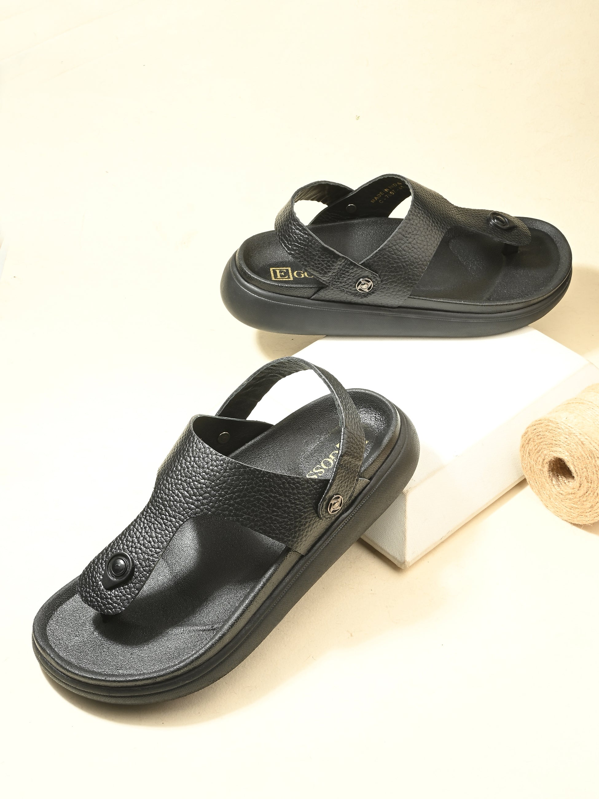 Comet Leather Sandals by Aspeerio