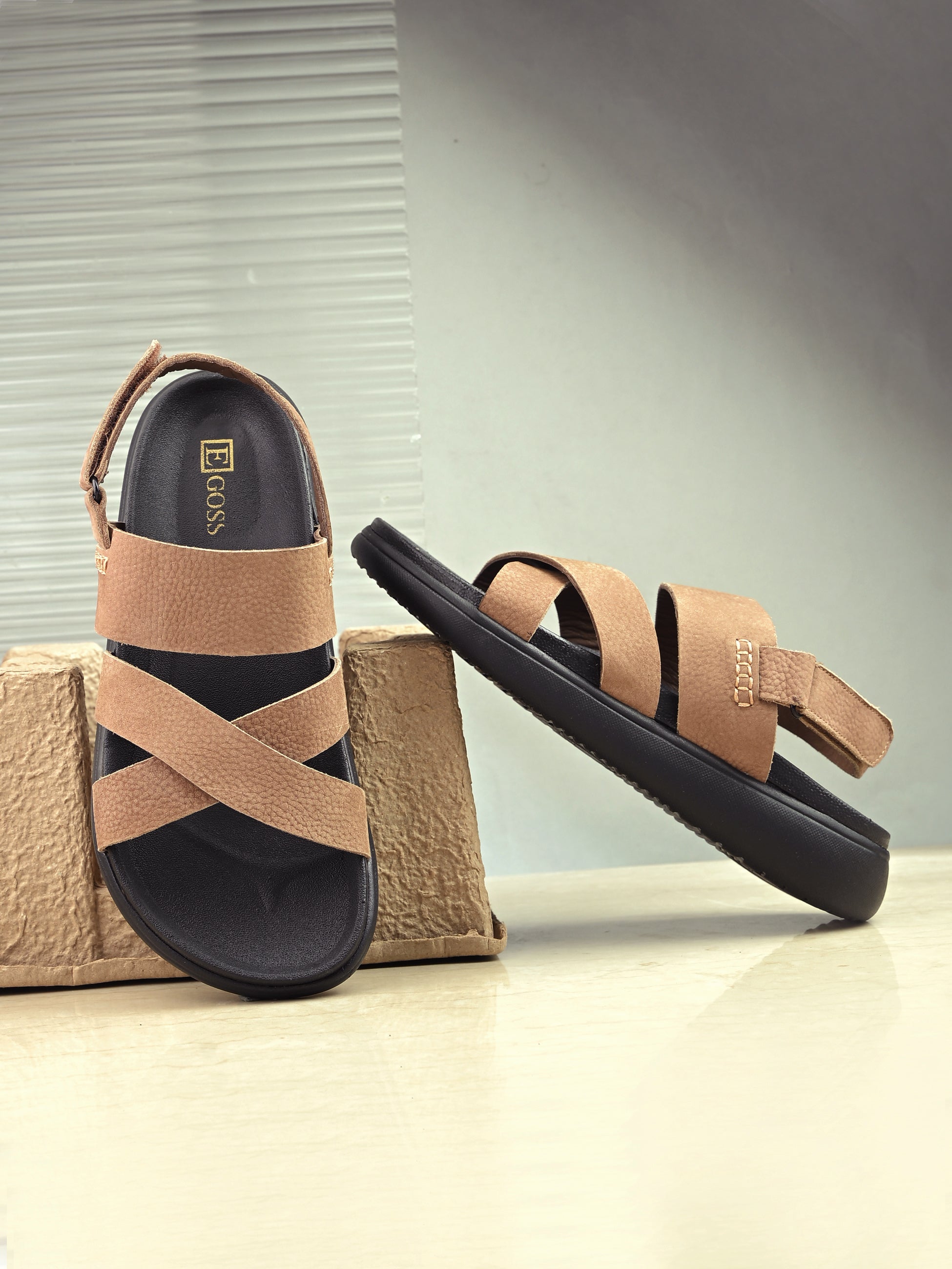 Comet Leather Sandals by Aspeerio