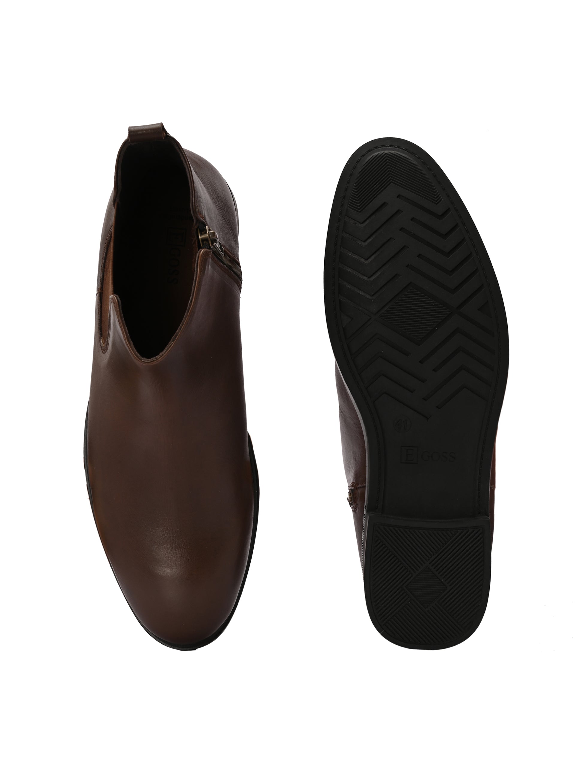 Egoss Leather Chelsea Boots For Men