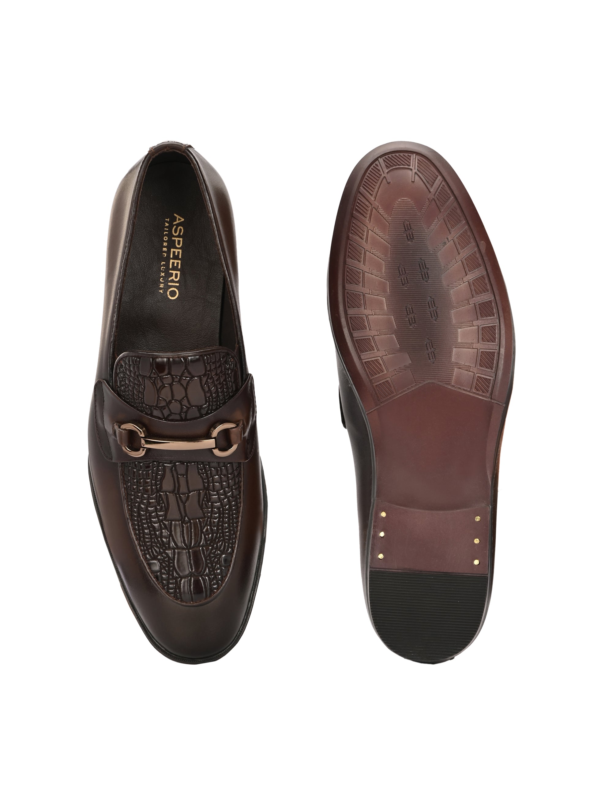 Titanium Party Loafers by Aspeerio
