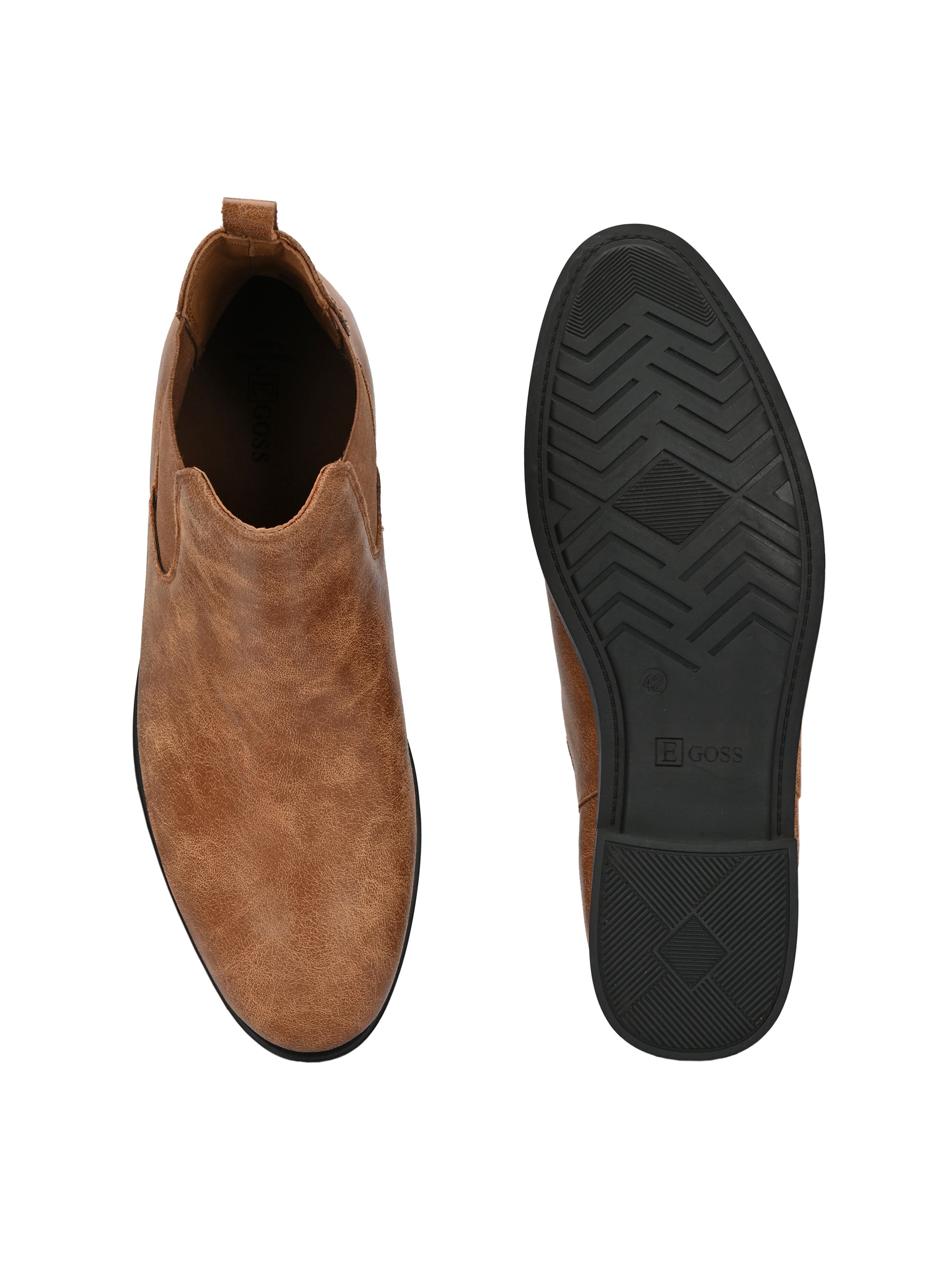 Egoss Leather Chelsea Boots For Men