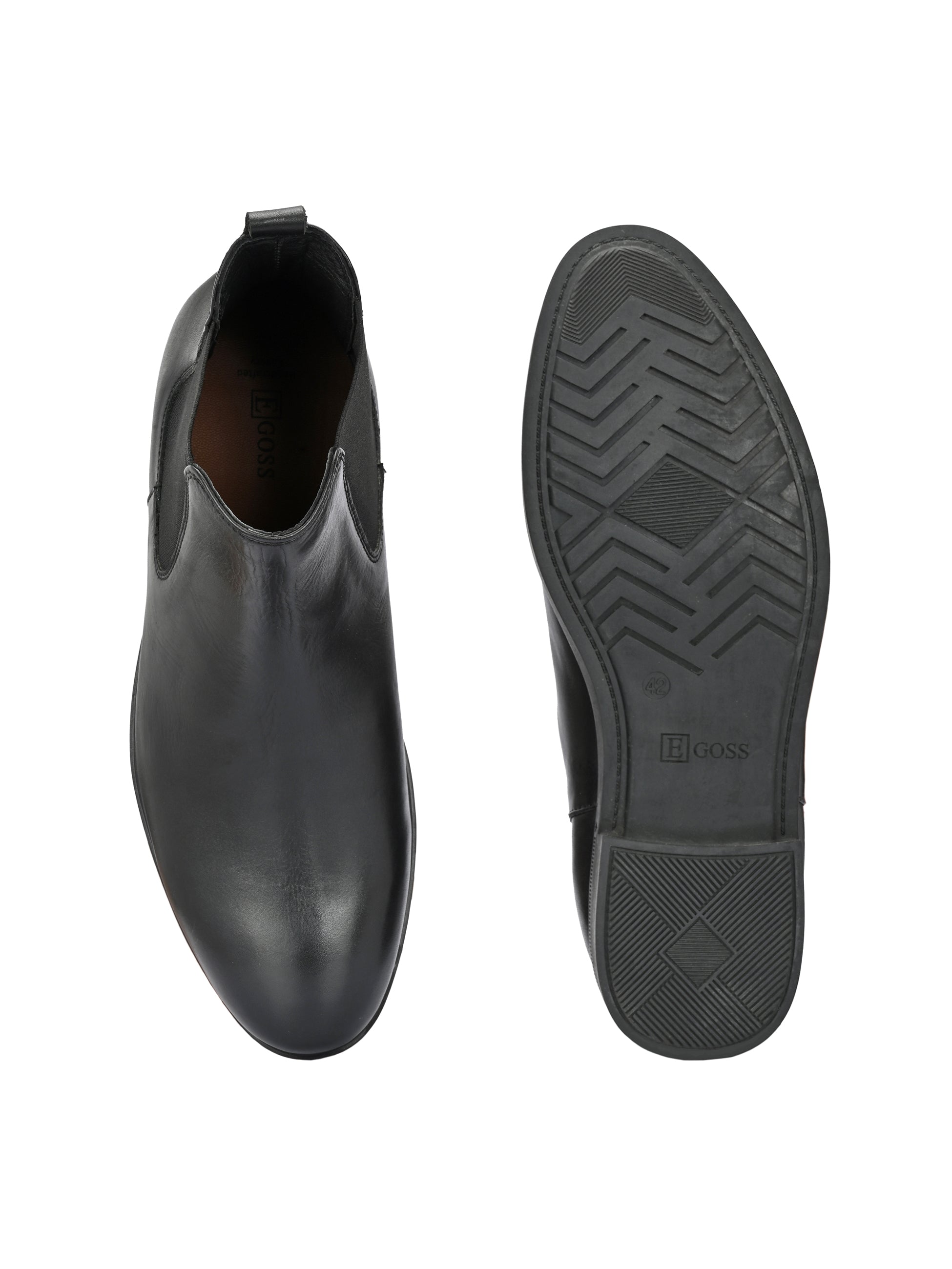 Egoss Leather Chelsea Boots For Men