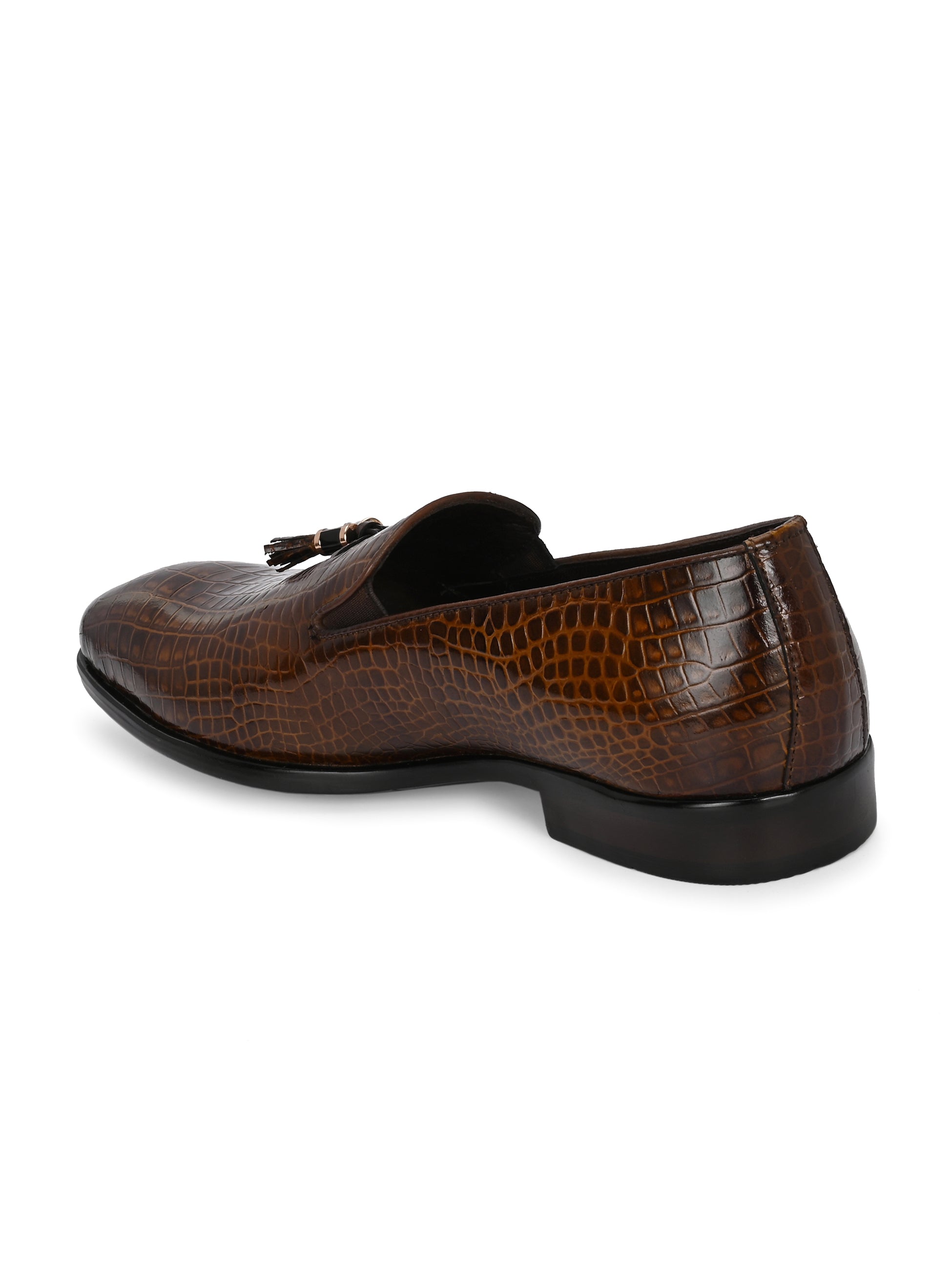 Egoss Platinum Tassel Shoes For Men