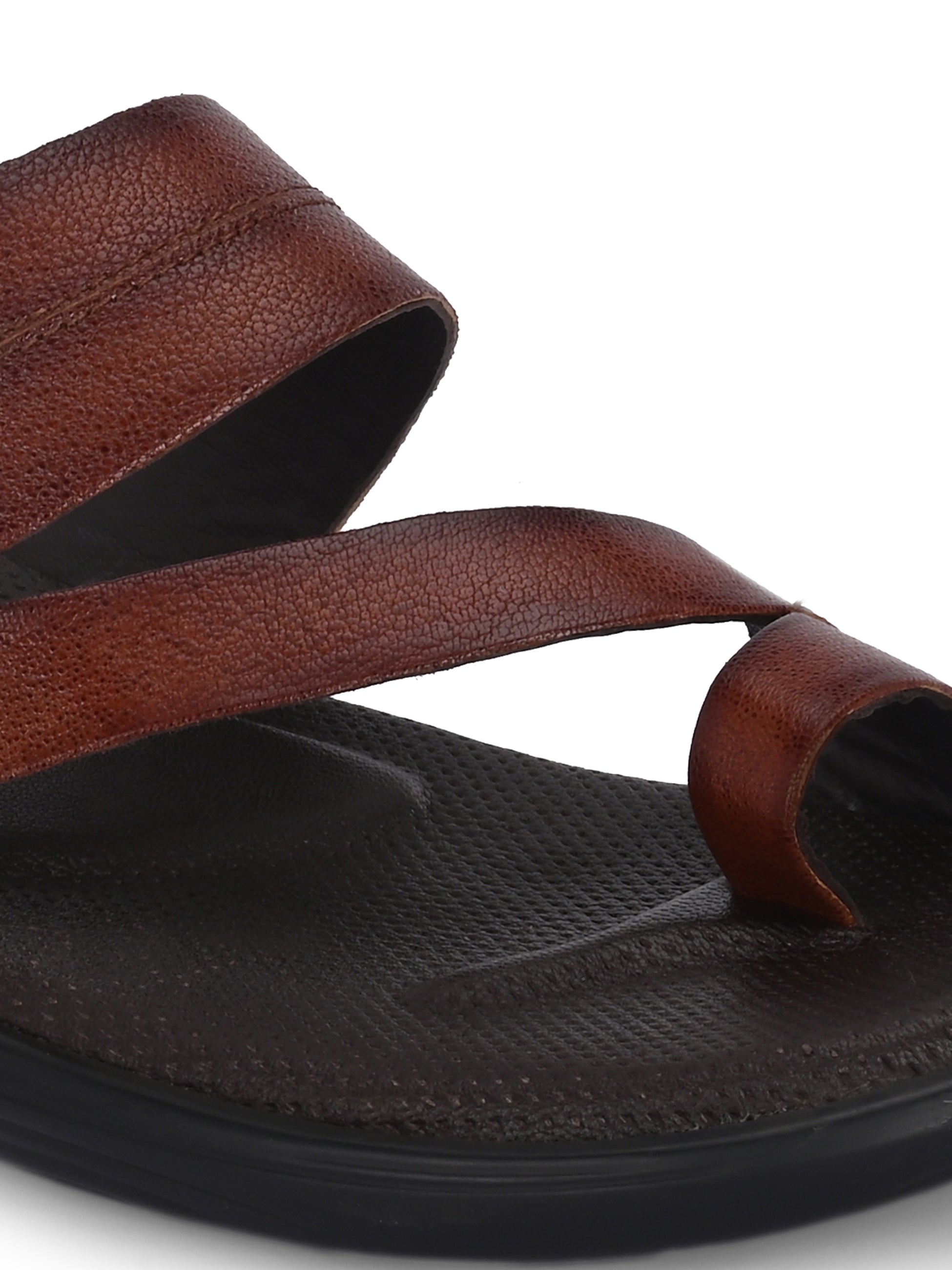 Egoss Leather Slippers For Men