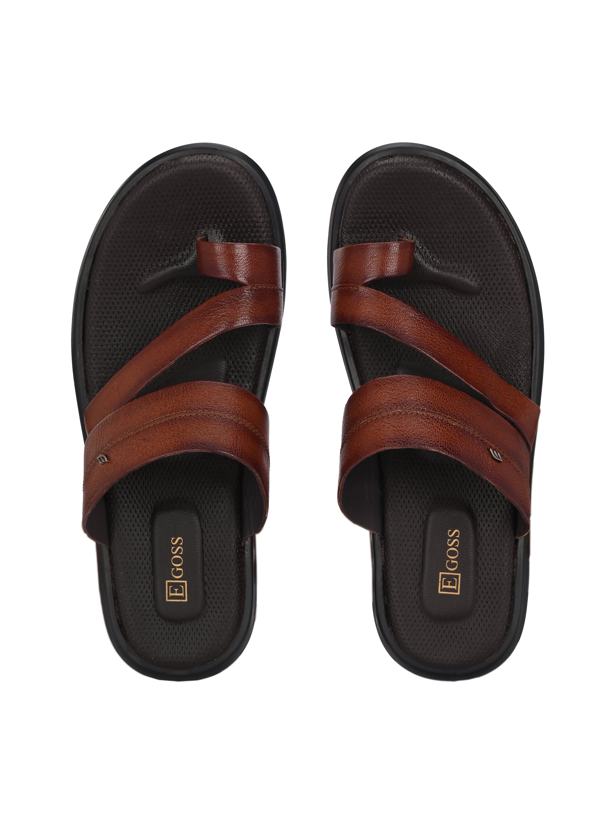 Egoss Leather Slippers For Men