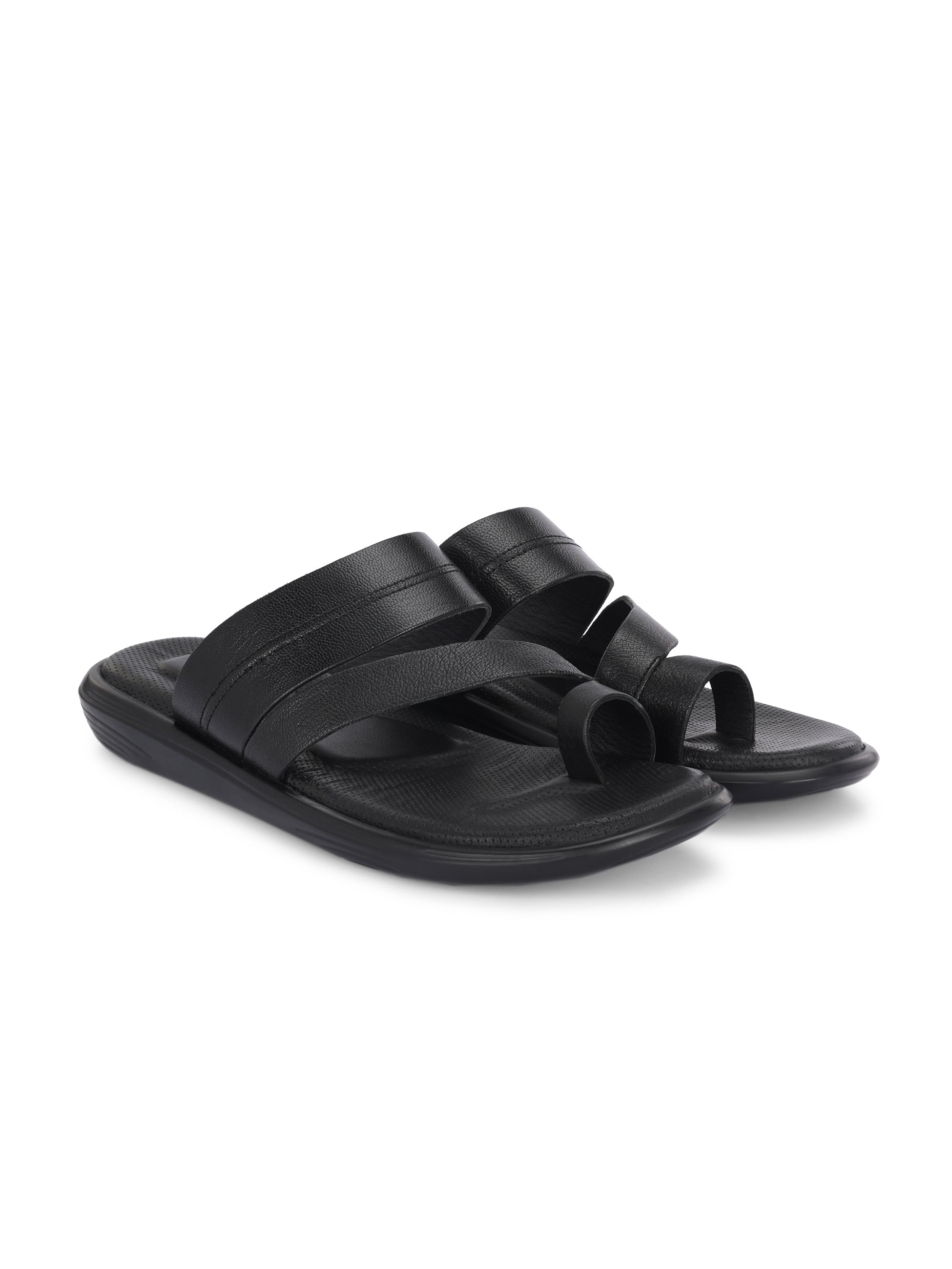 Egoss Leather Slippers For Men