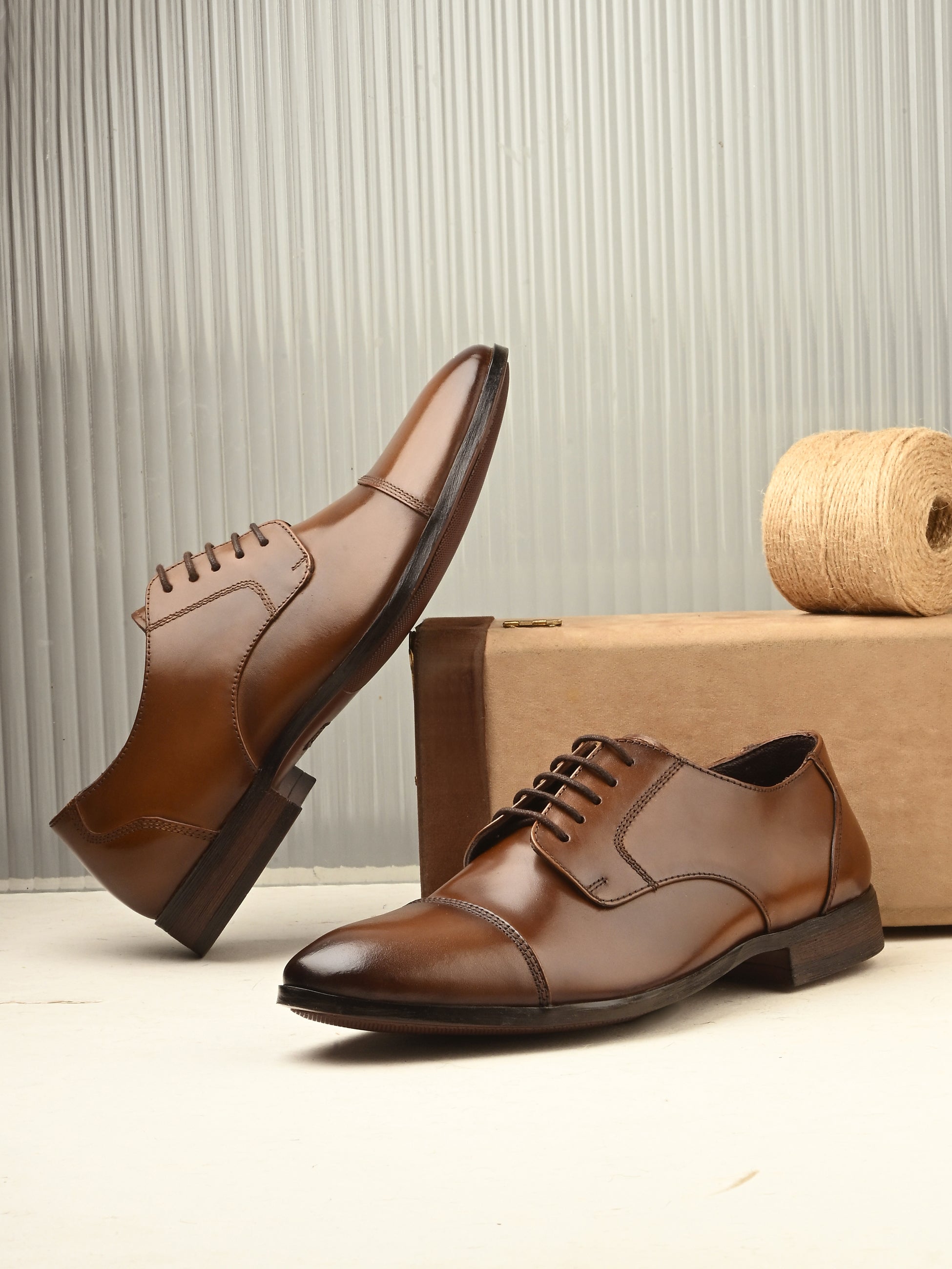 Egoss Premium Formal Leather Shoes for Men with laces