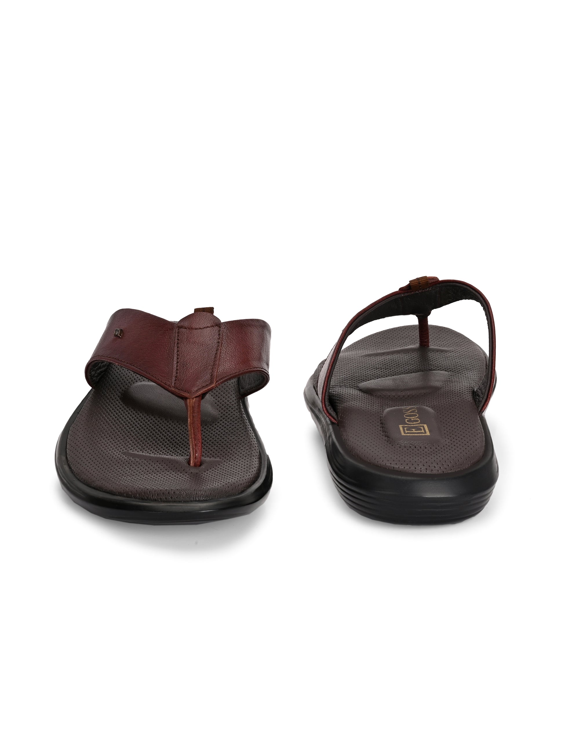 Egoss Leather Slippers For Men
