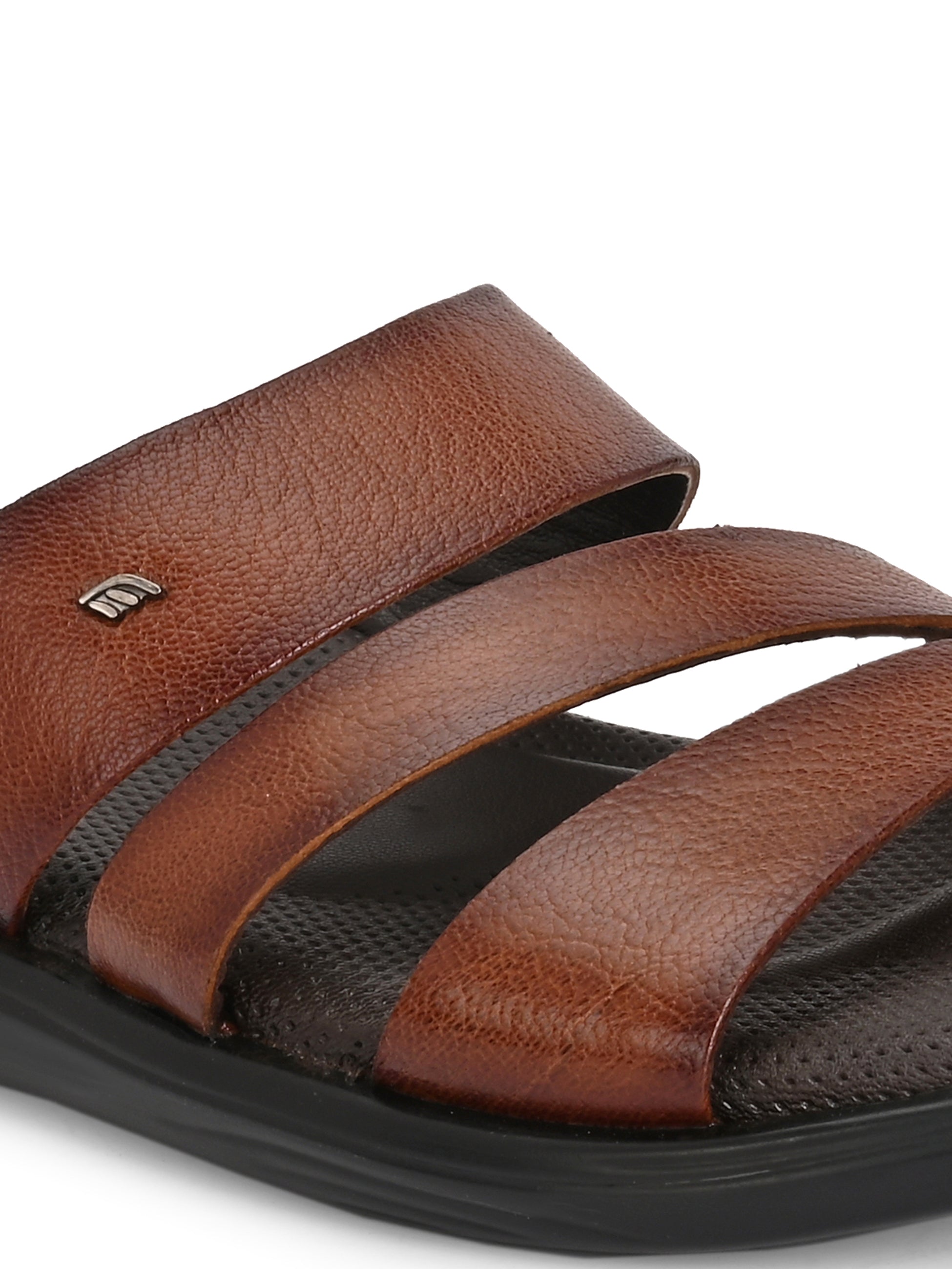 Egoss Leather Slippers For Men