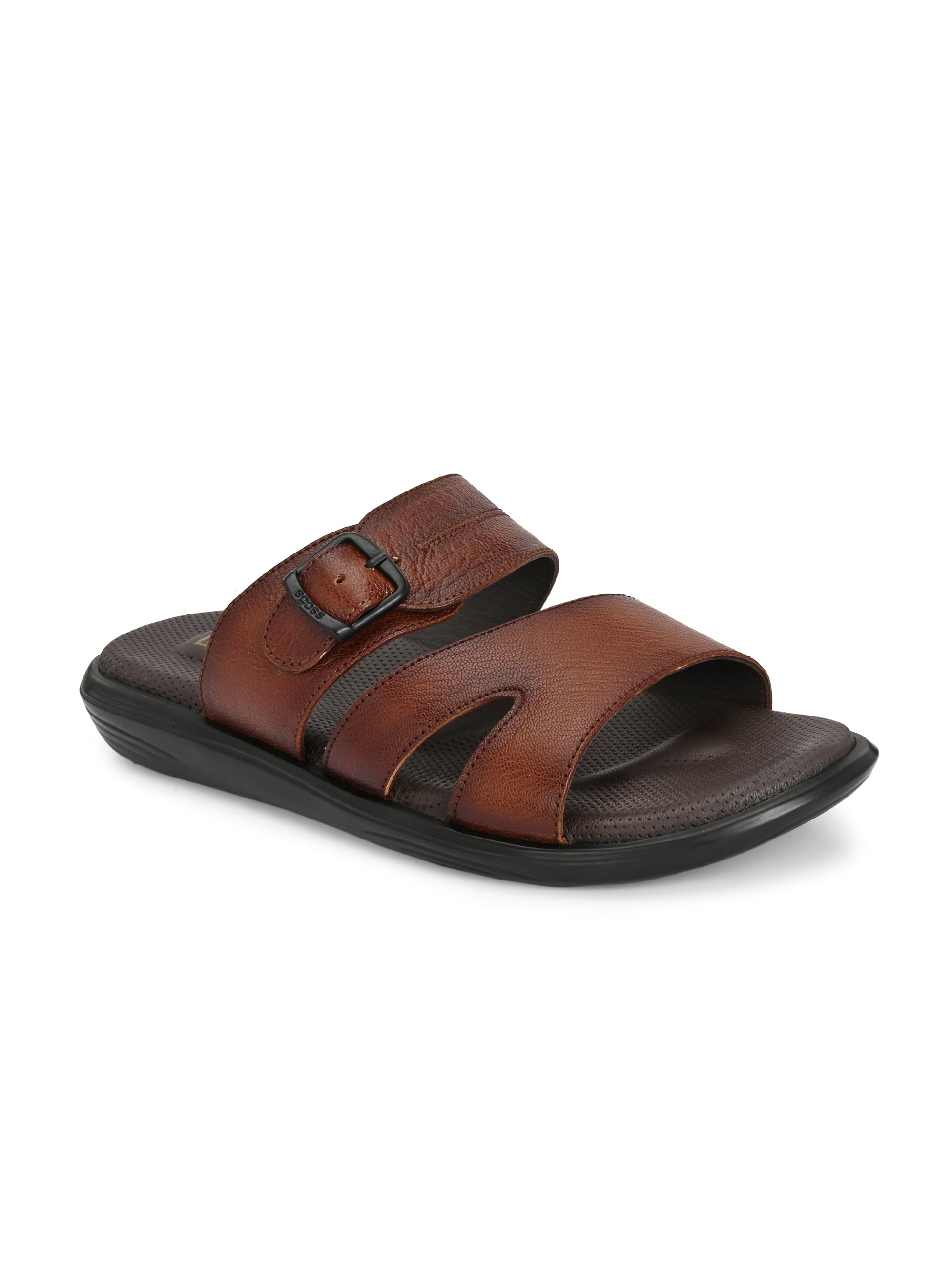 Egoss Leather Slippers For Men