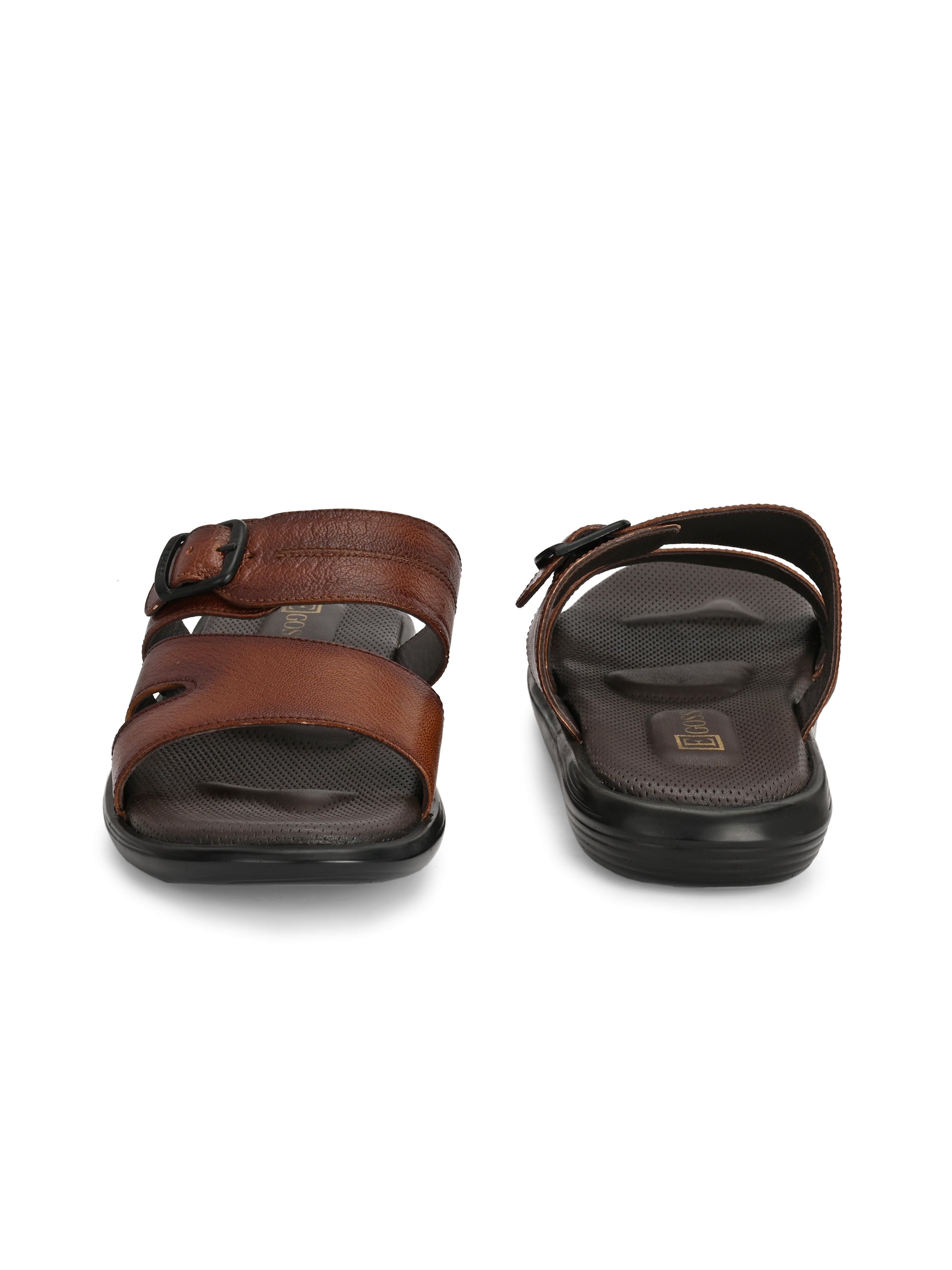 Egoss Leather Slippers For Men