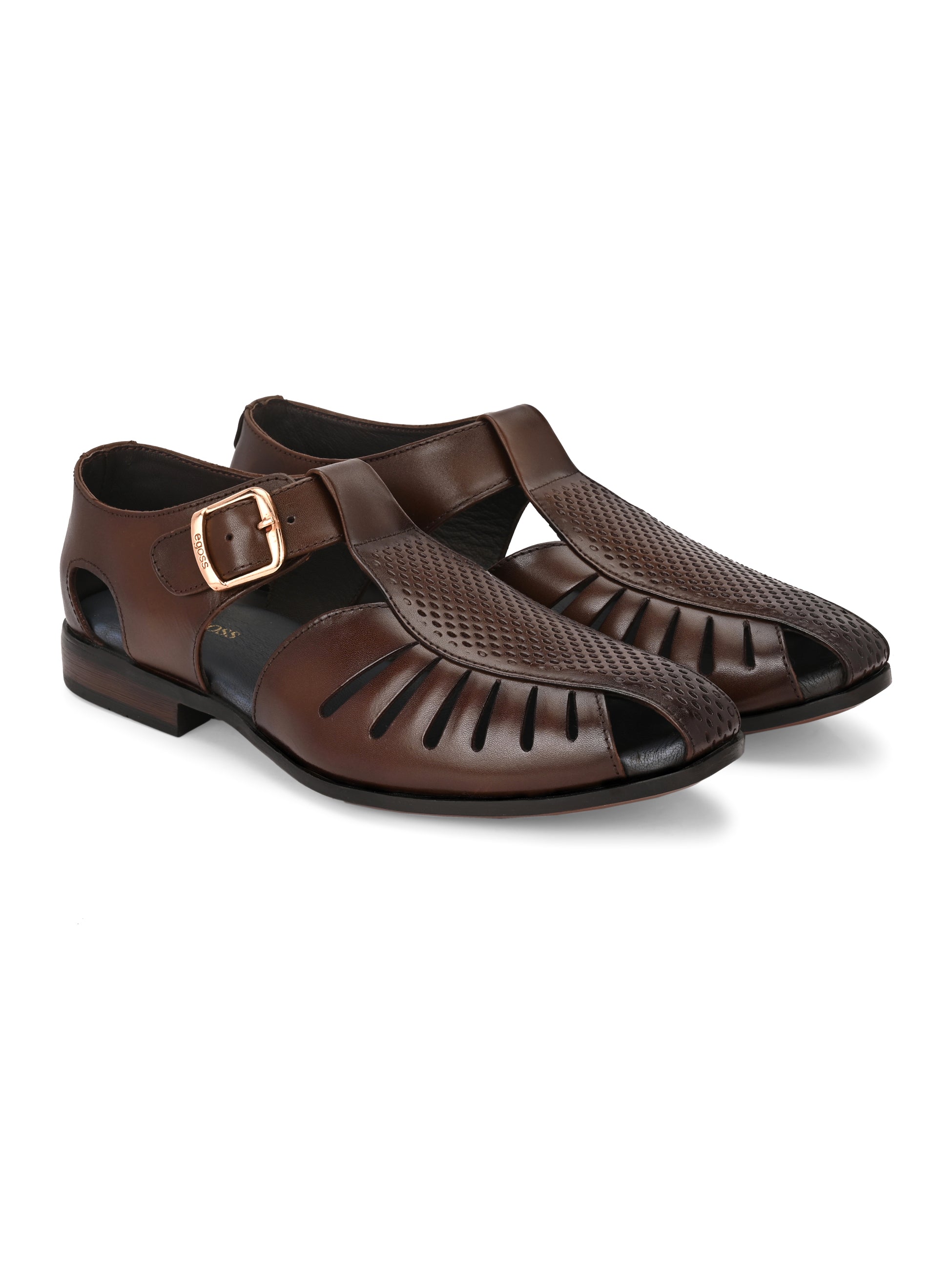 Egoss Gold Peshawari Sandals For Men