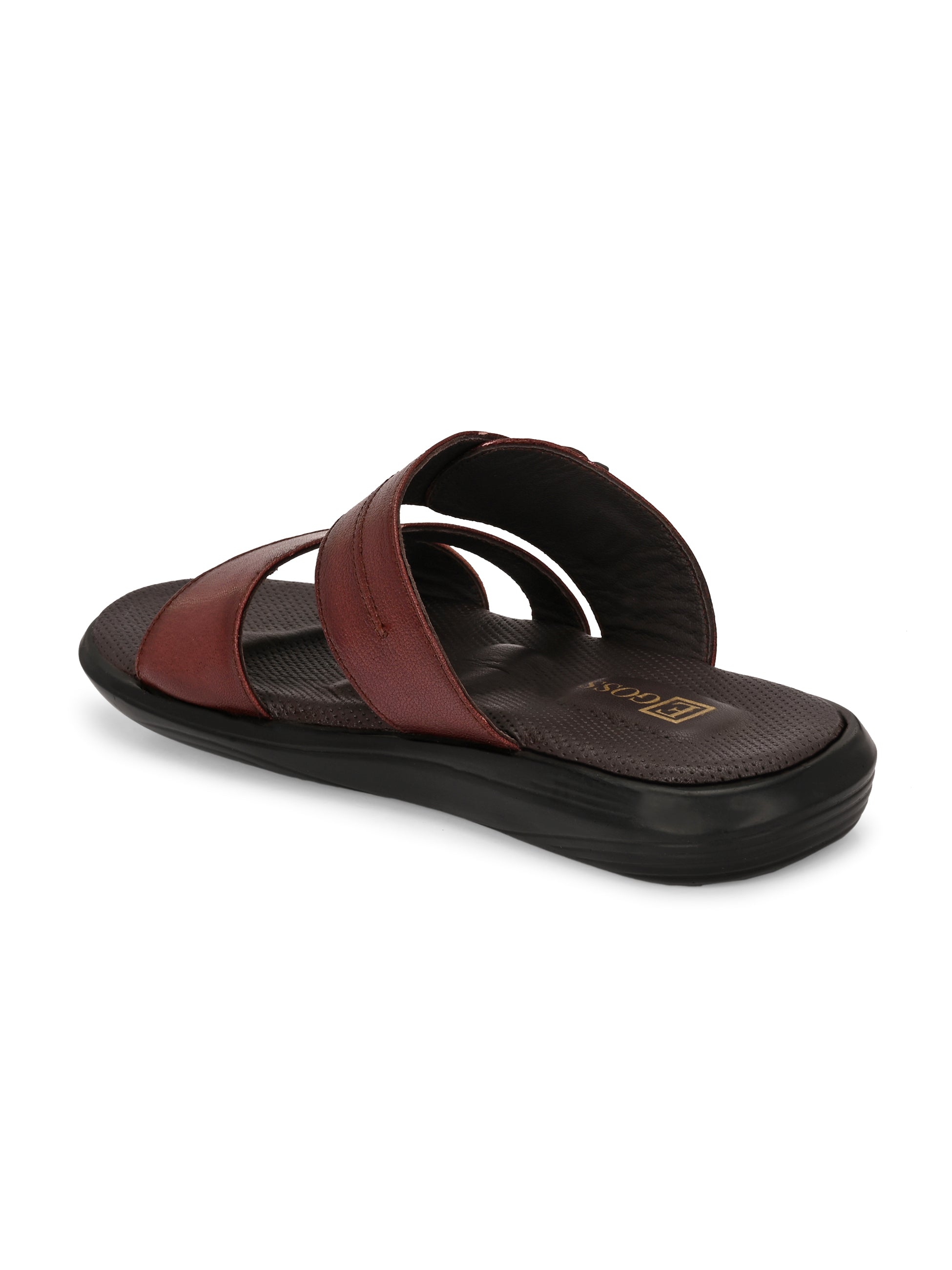 Egoss Leather Slippers For Men
