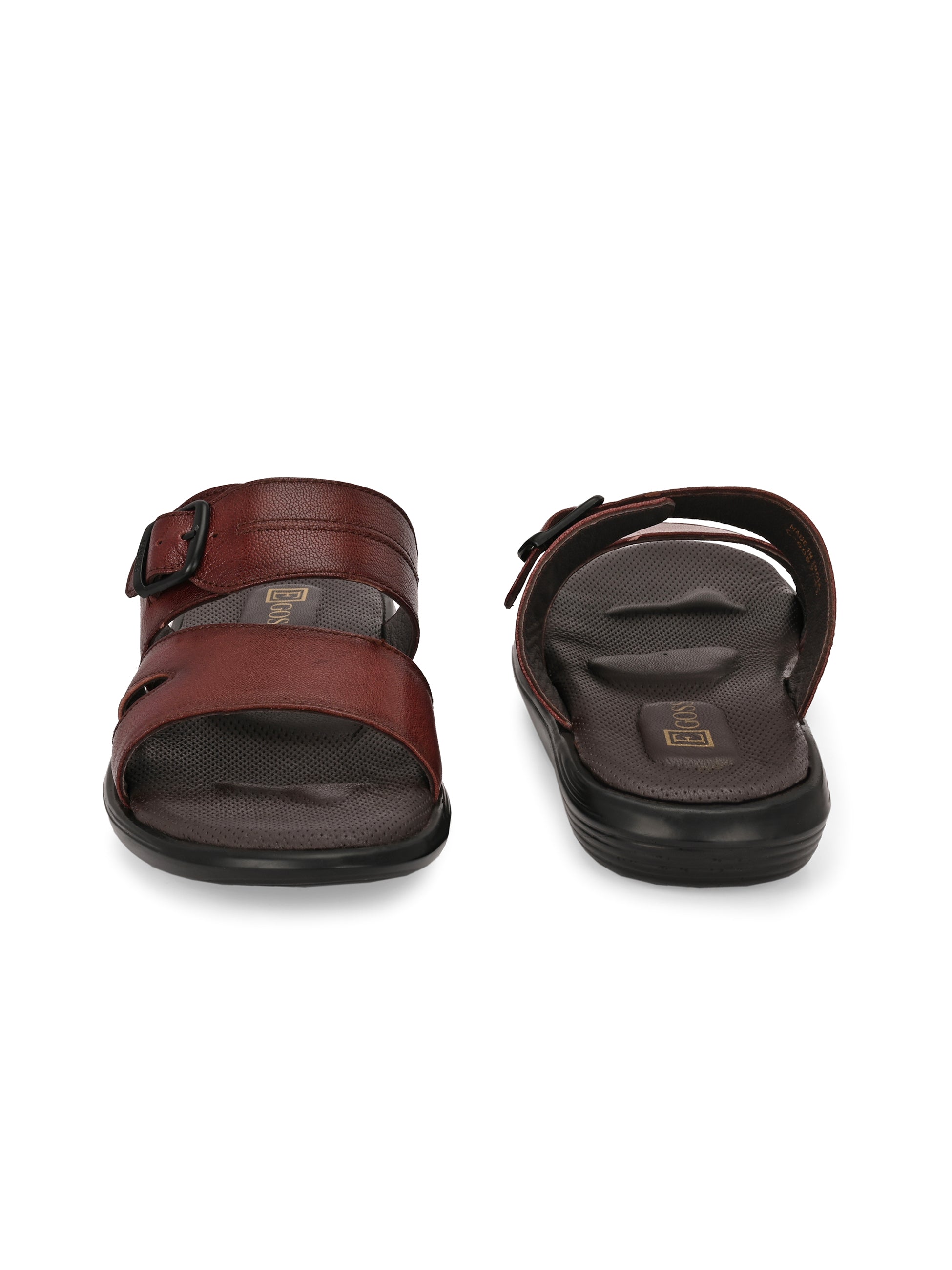 Egoss Leather Slippers For Men