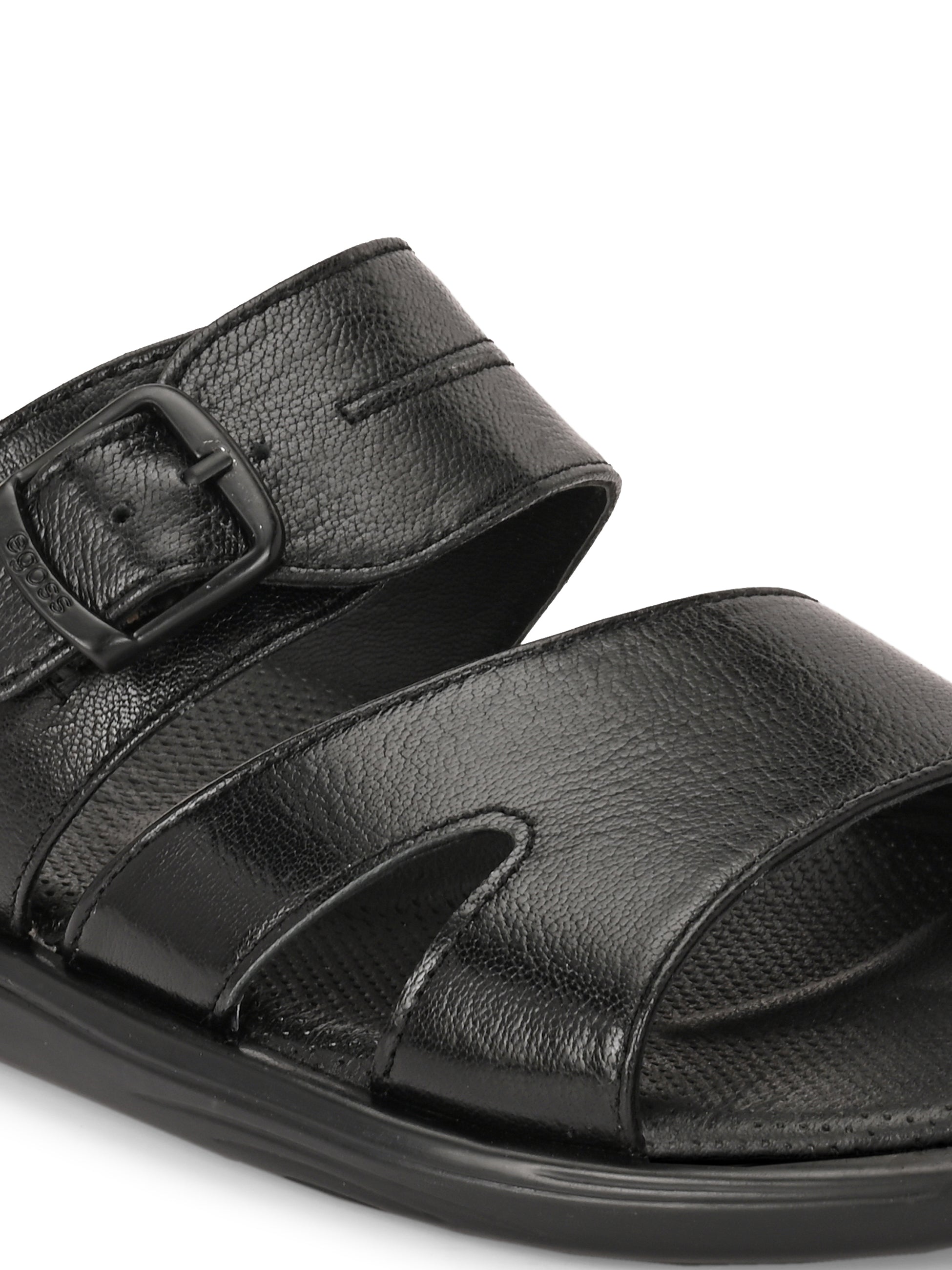 Egoss Leather Slippers For Men