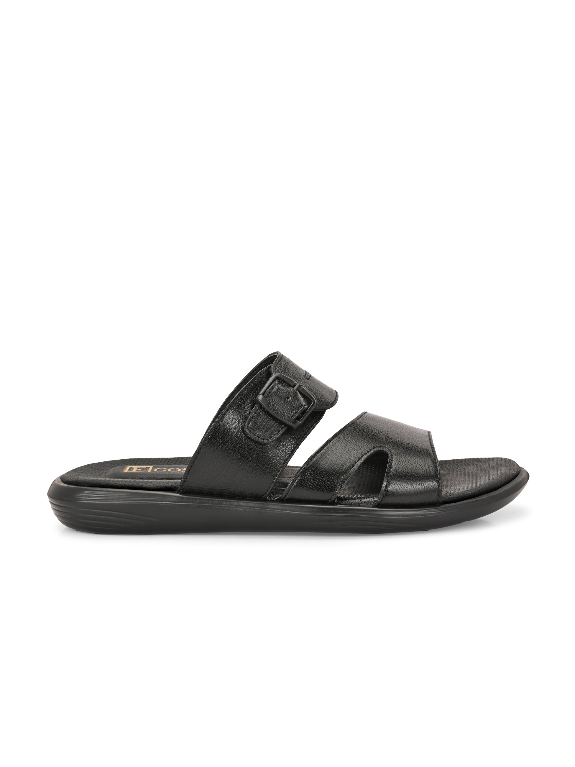 Egoss Leather Slippers For Men