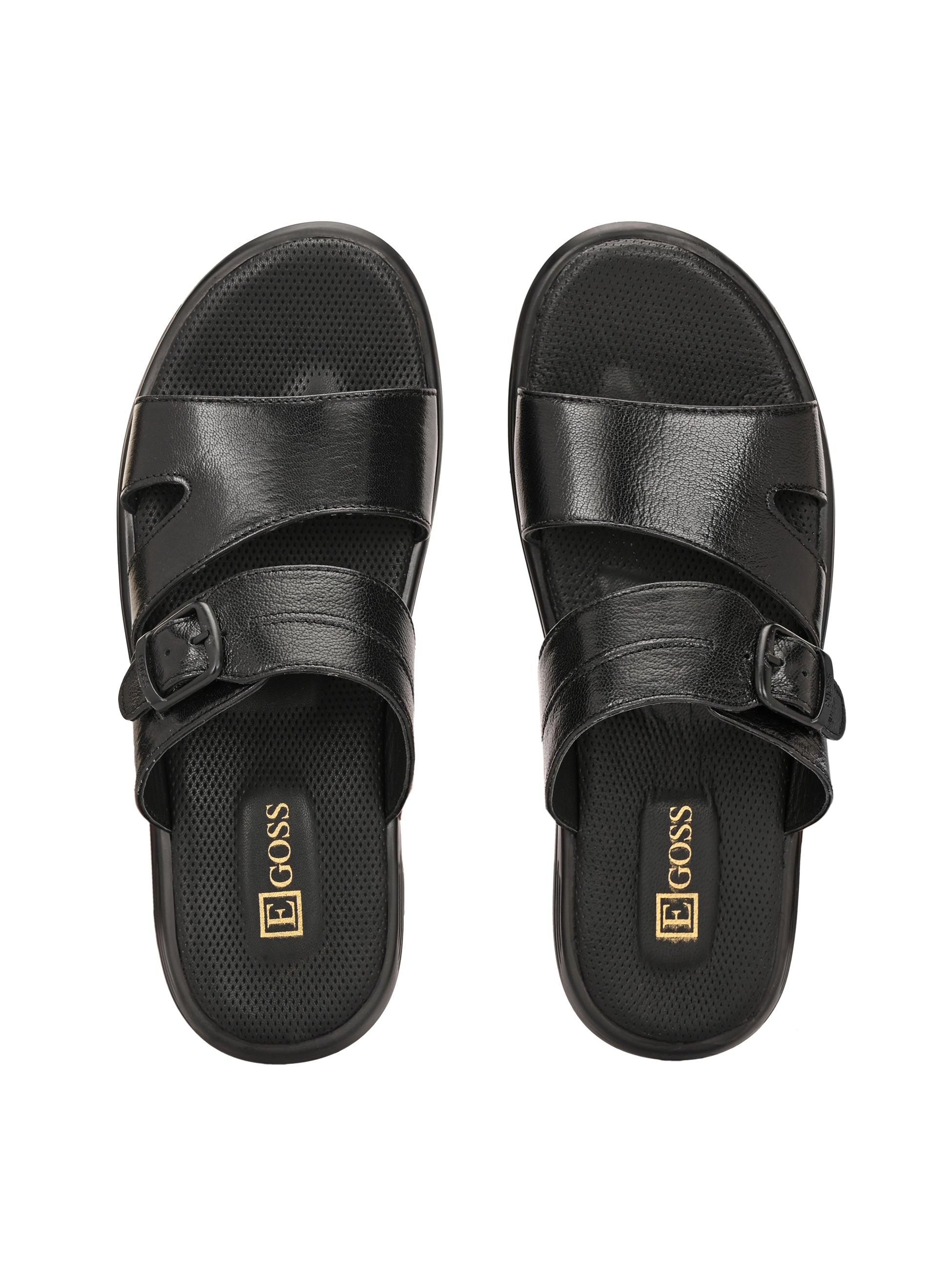 Egoss Leather Slippers For Men